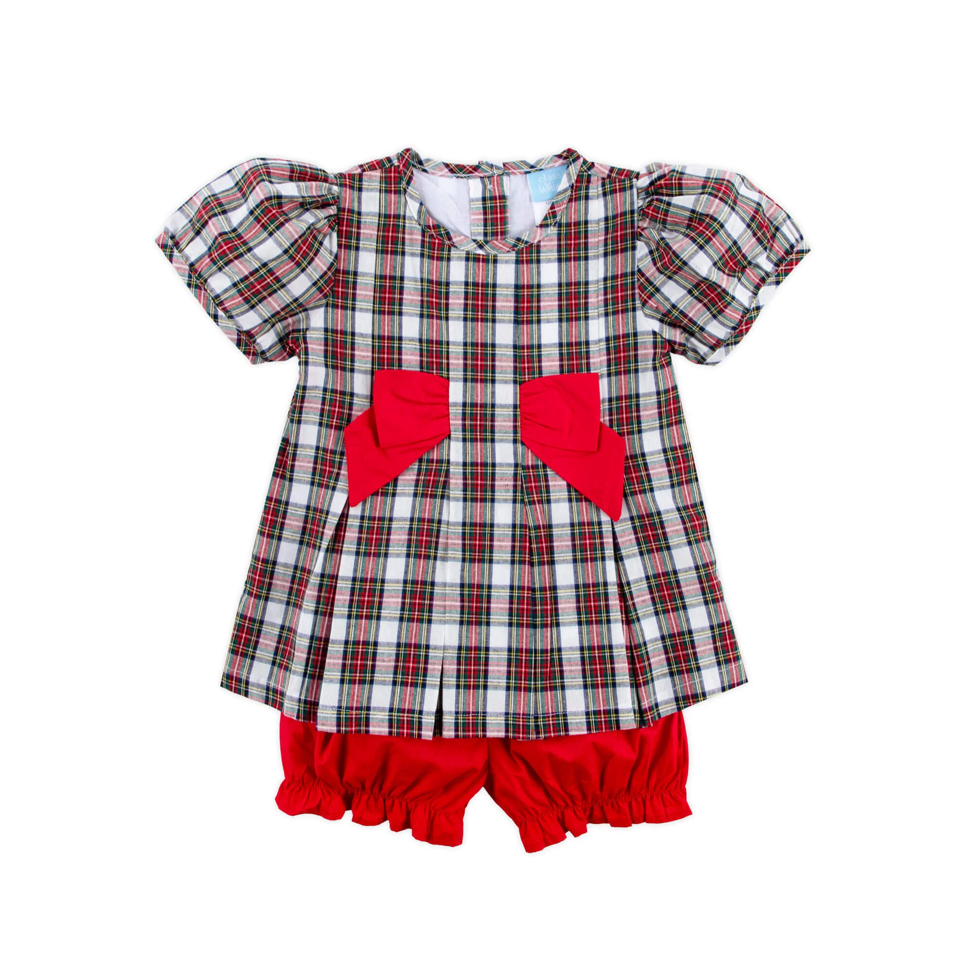 Ferris Plaid Isabella Bloomer Set