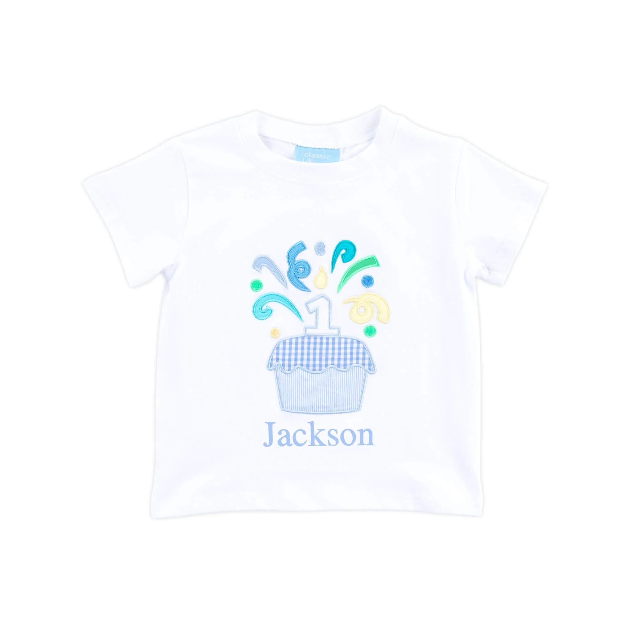 First Birthday Cupcake Short Sleeve Shirt