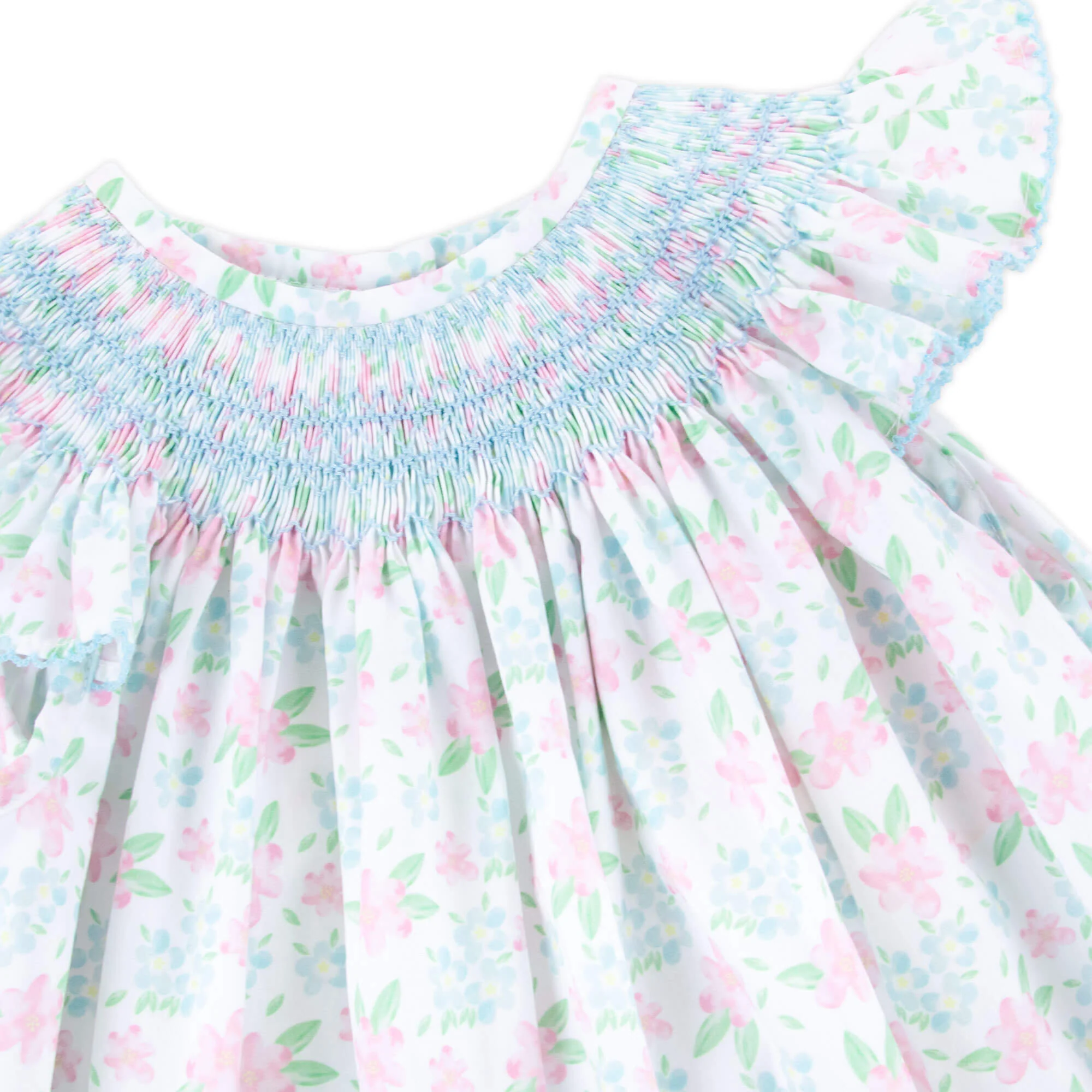 Floral Frenzy Smocked Angel Sleeve Dress - Image 2