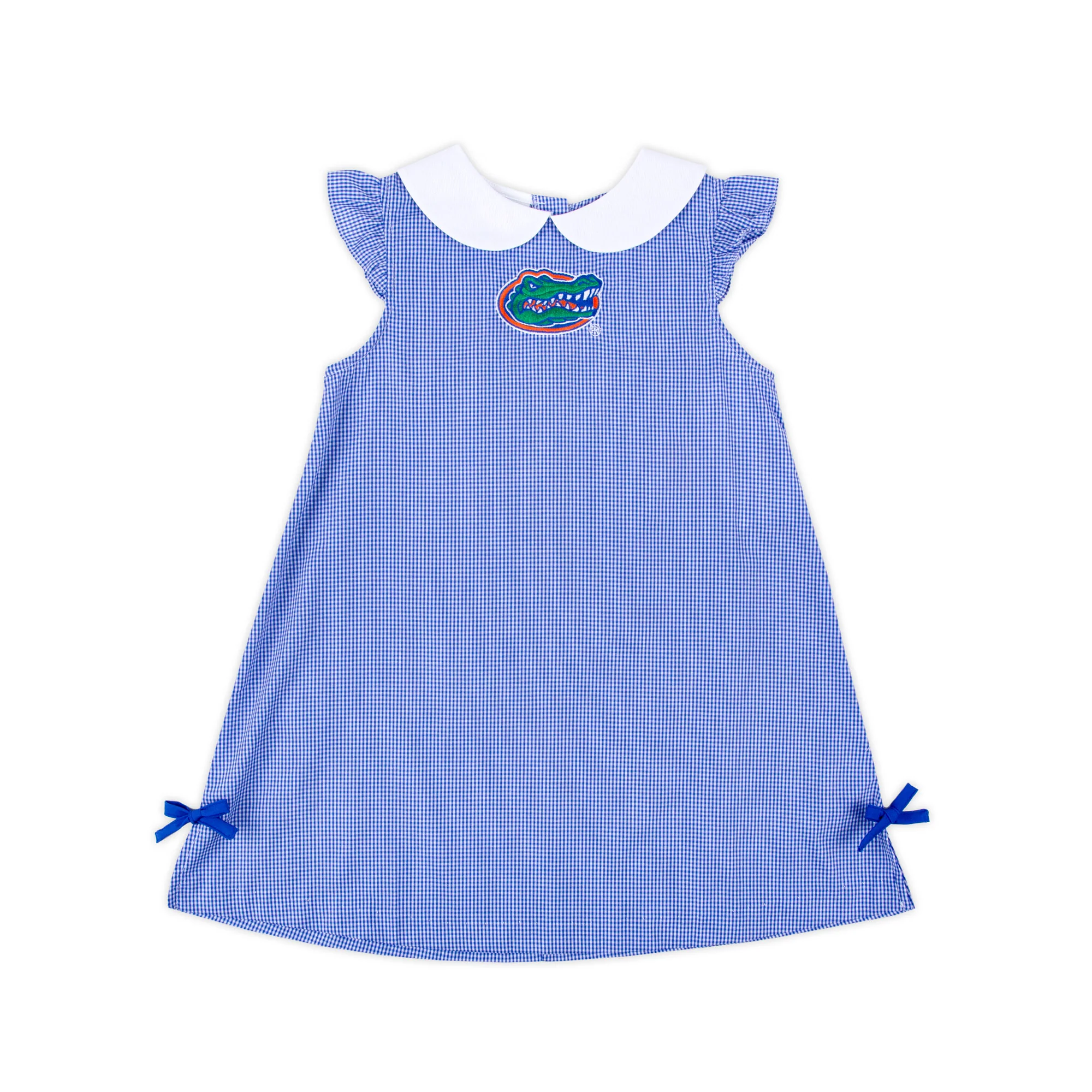 Florida Embroidered Royal Blue Dress - Image 2