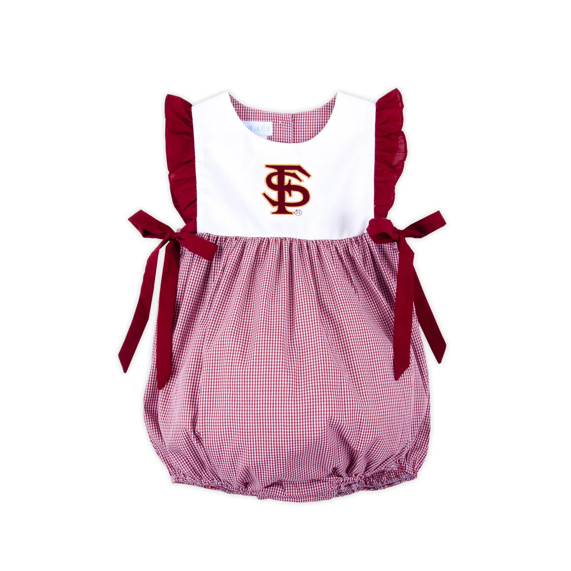 FSU Embroidered Maroon Ruffle Bubble