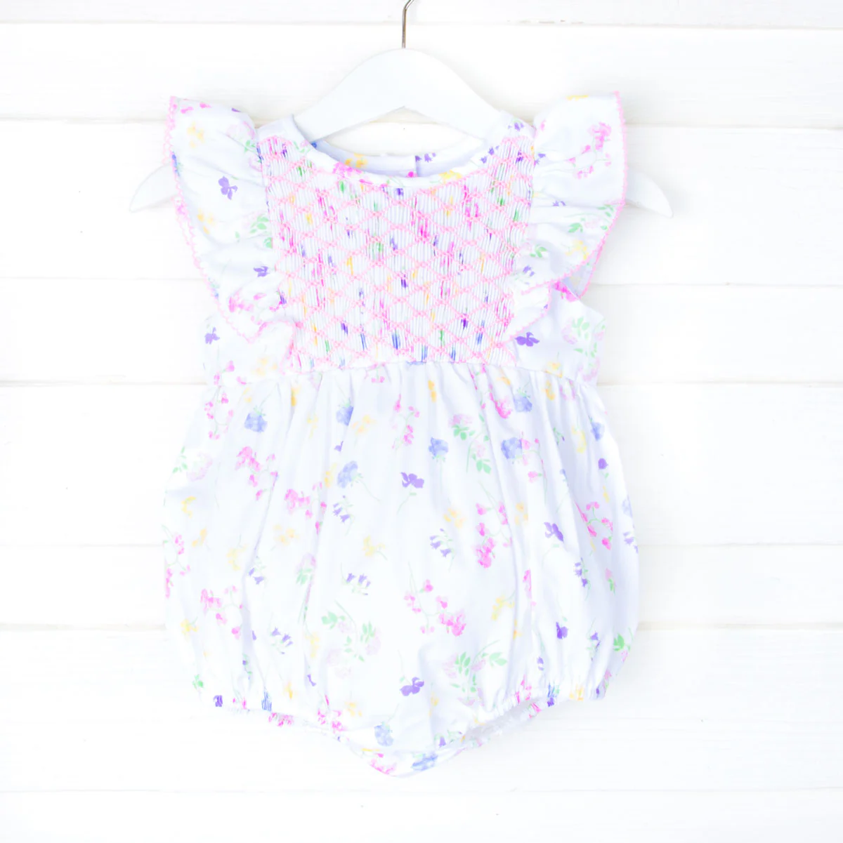 Geometric Smocked Blooming Bubble