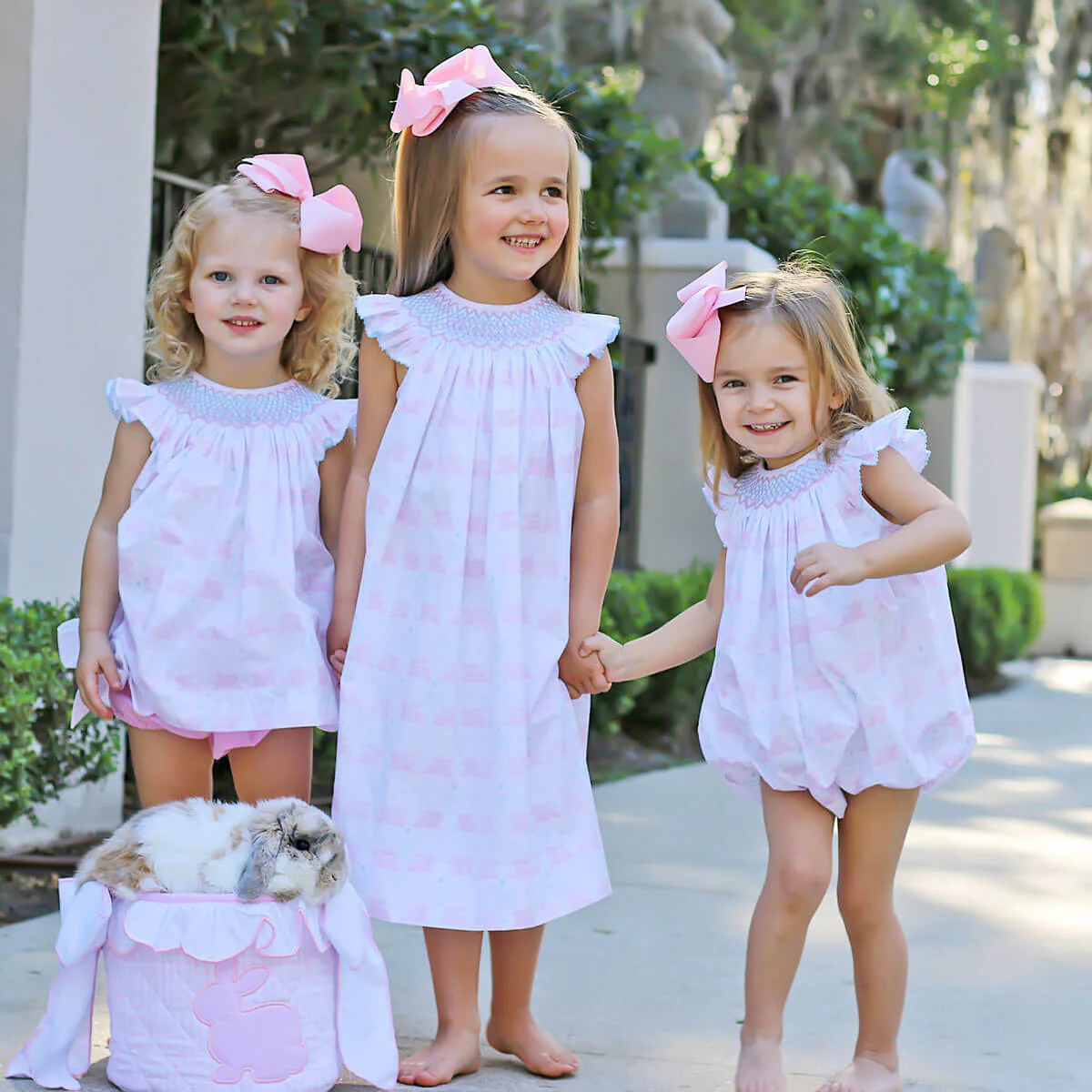Geometric Smocked Bunny Bloom Dress - Image 5