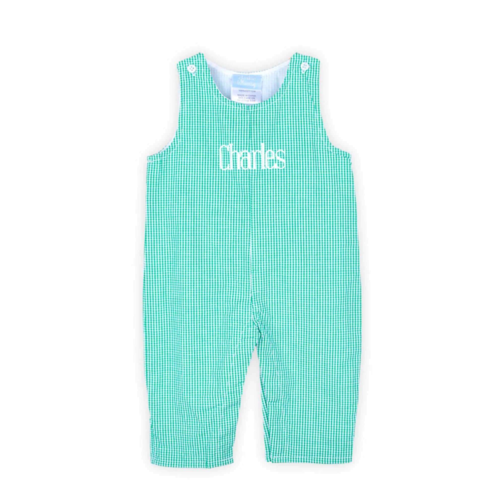Classic Gingham Longall Green - Image 2