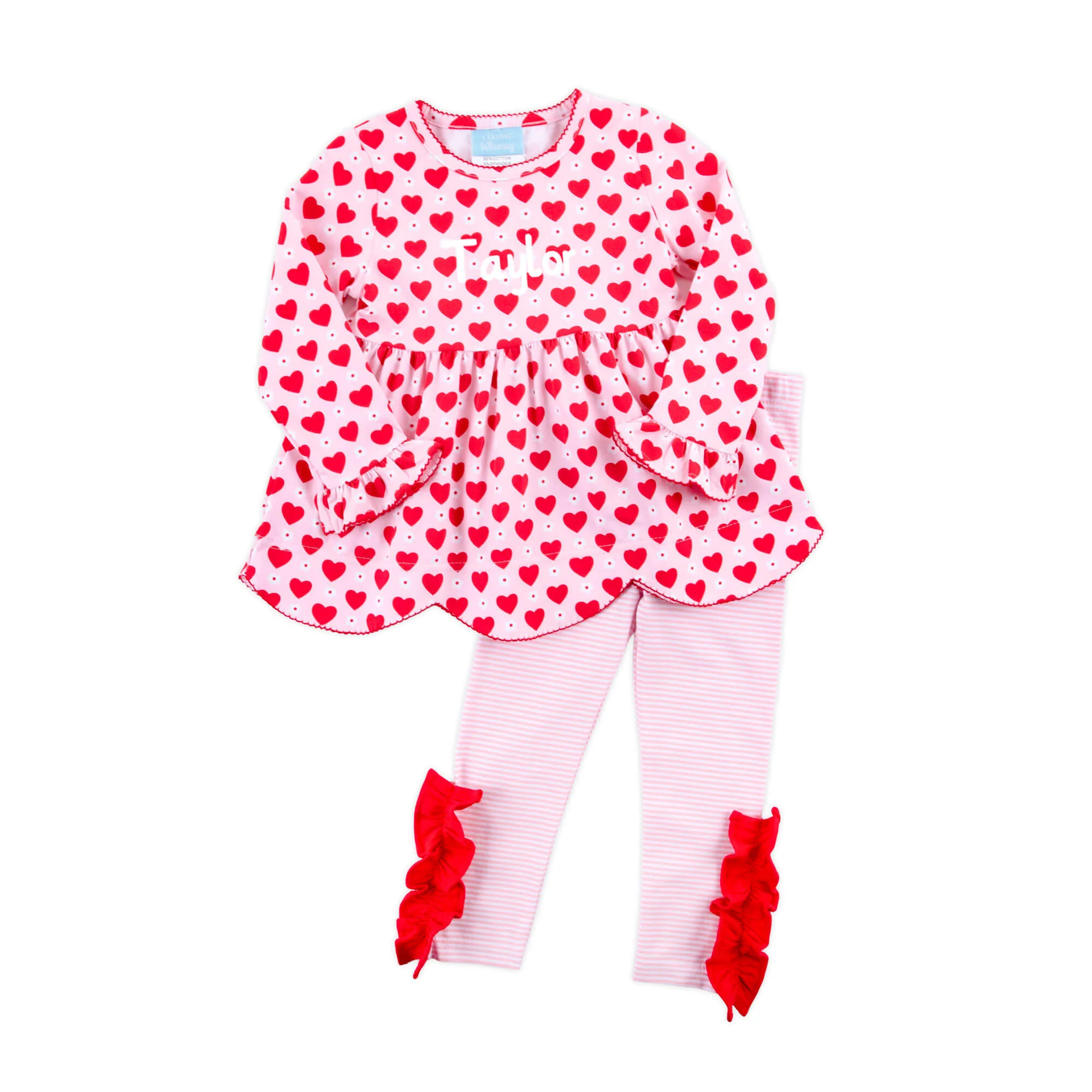 Heart & Daisy Print Ruby Legging Set - Image 3