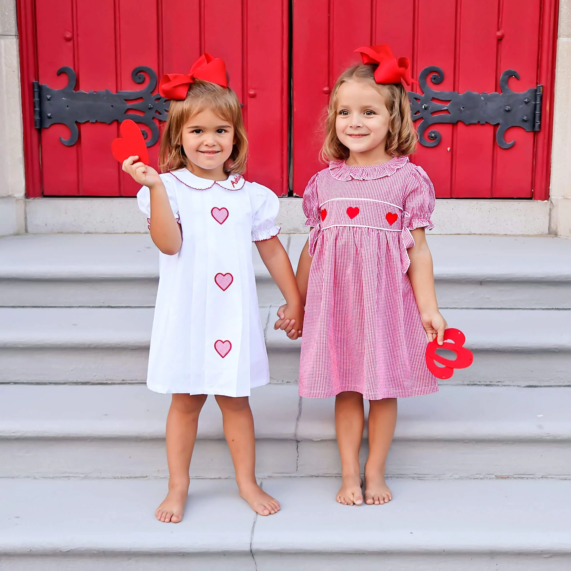 Heart Trio Red Gingham Avery Dress - Image 6