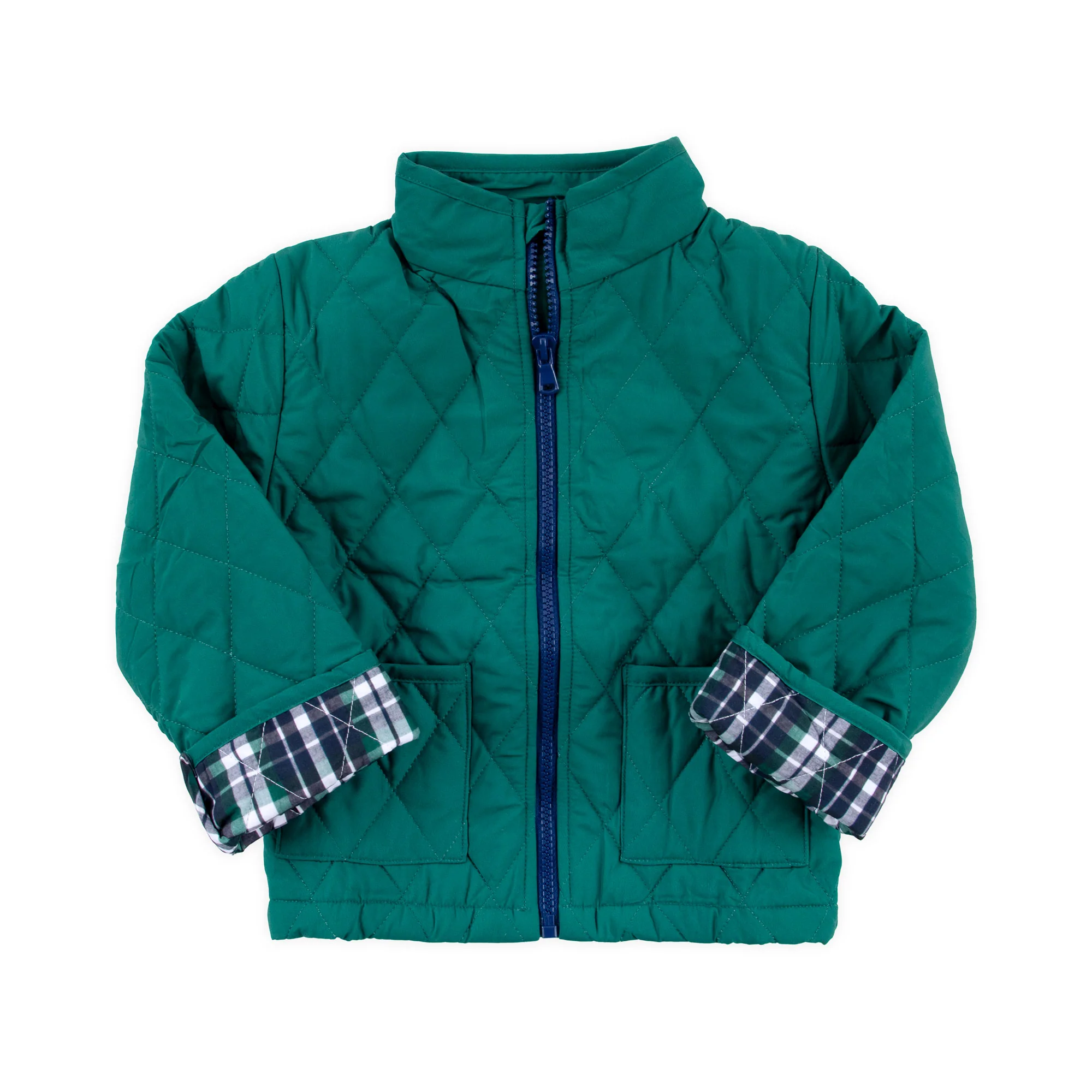Hunter Green Quilted Coat - Image 3