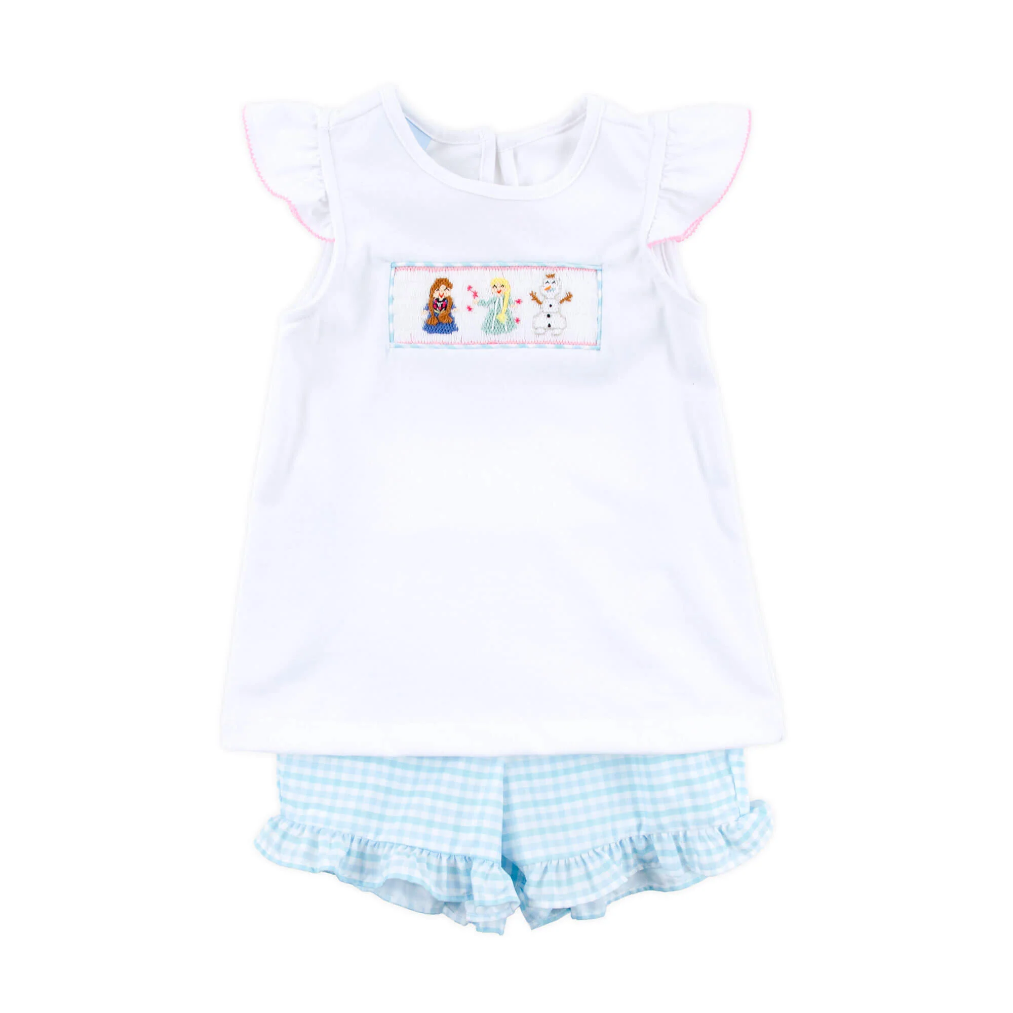 Ice Princess Short Set Blue Gingham