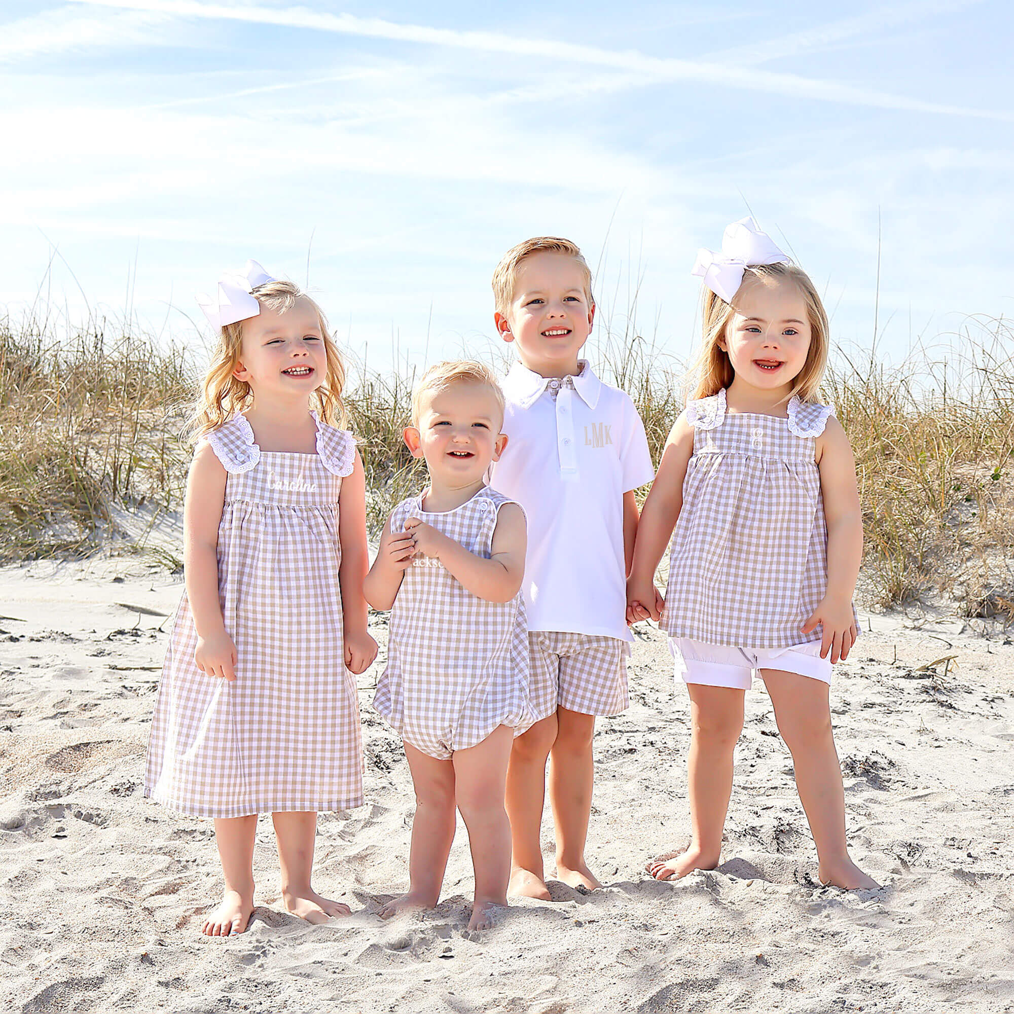 Khaki Gingham Lulu Dress - Image 5