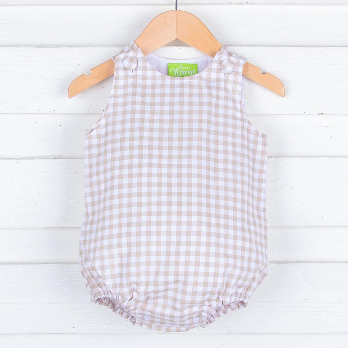 Khaki Gingham Kid Sun Bubble - Image 2