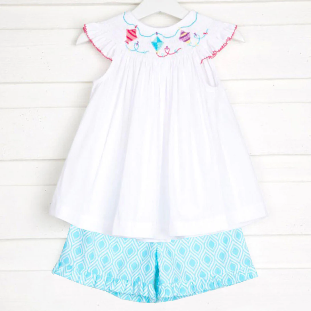 Kites Smocked Short Set
