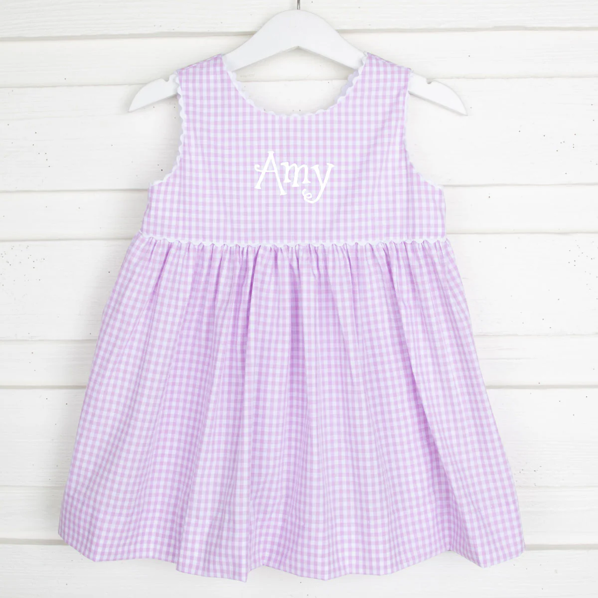 Lavender Gingham Betsy Dress