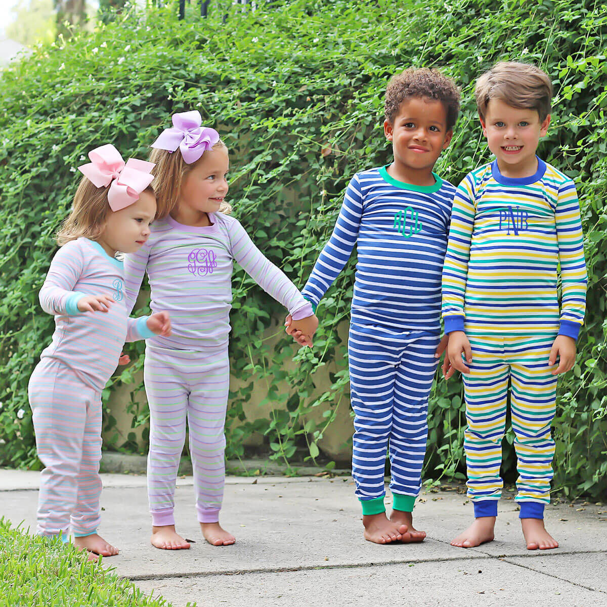 Lavender Multi Stripe Pajamas - Image 4
