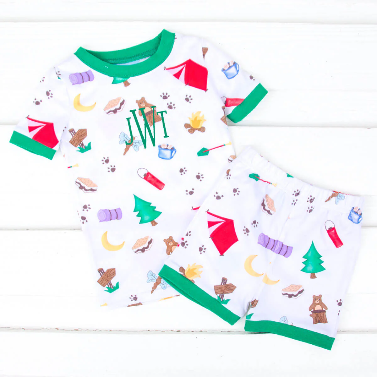 Let’s Go Camping Short Pajamas