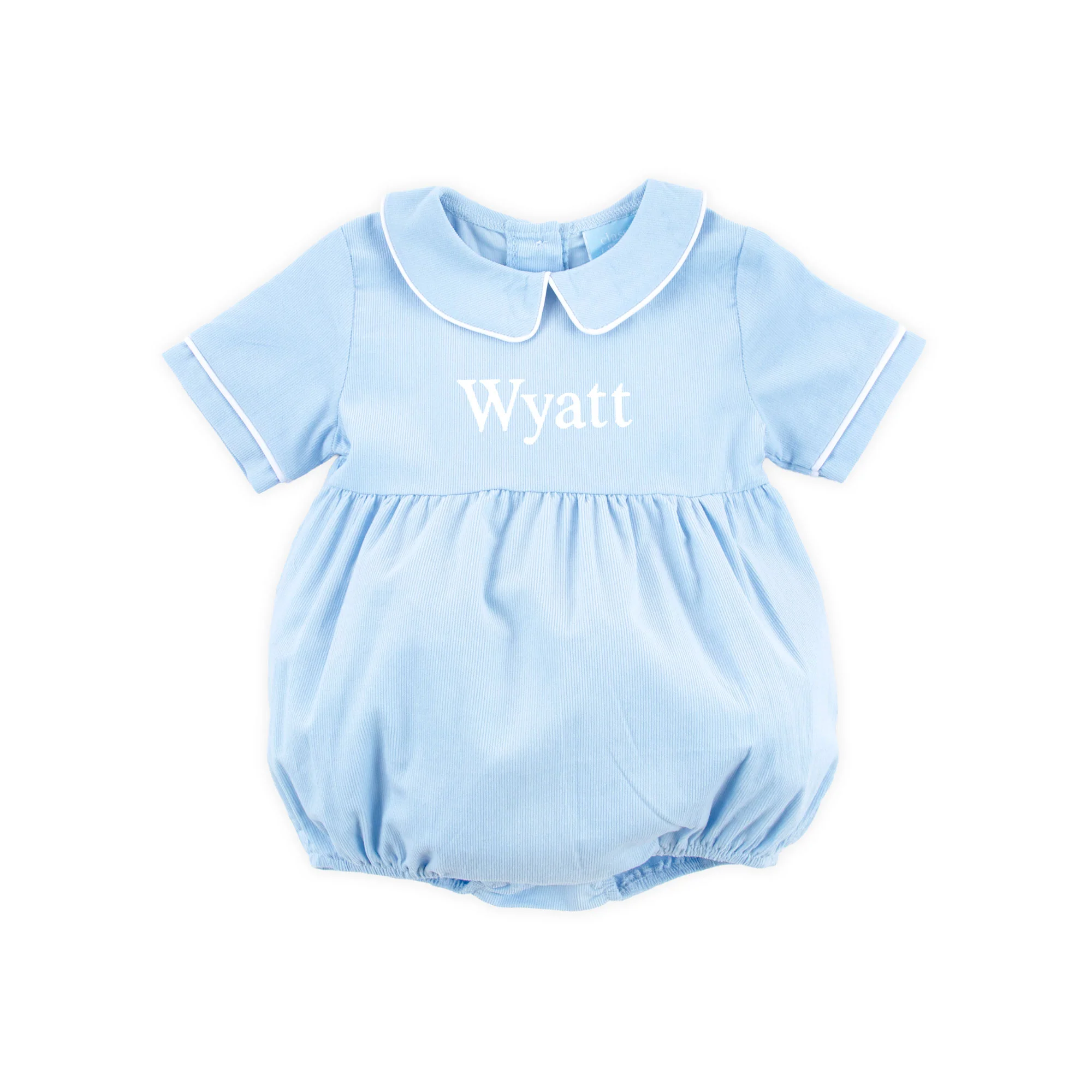 Light Blue Corduroy Collared Bubble - Image 2