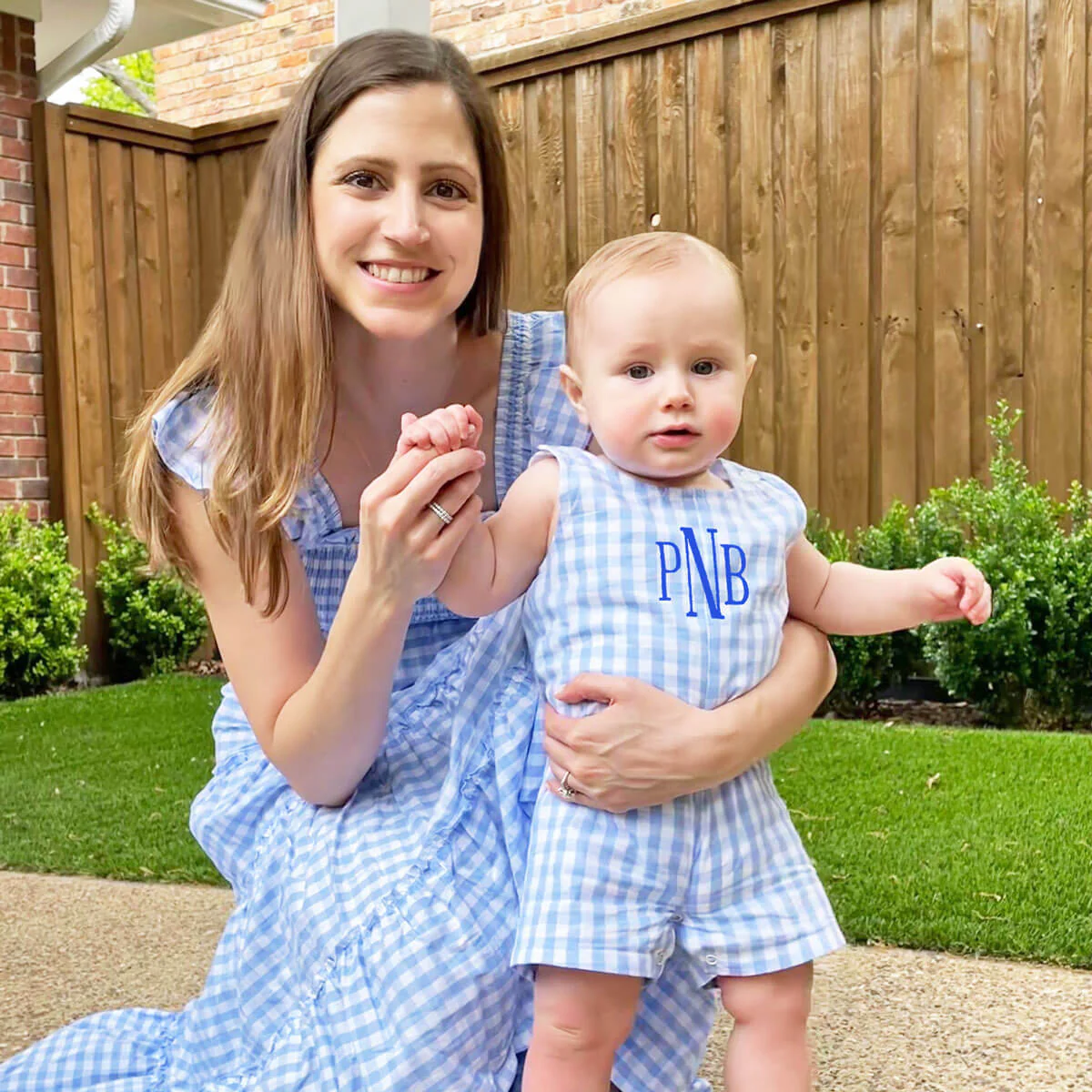 Blue Gingham Willow Women's Dress - Image 4