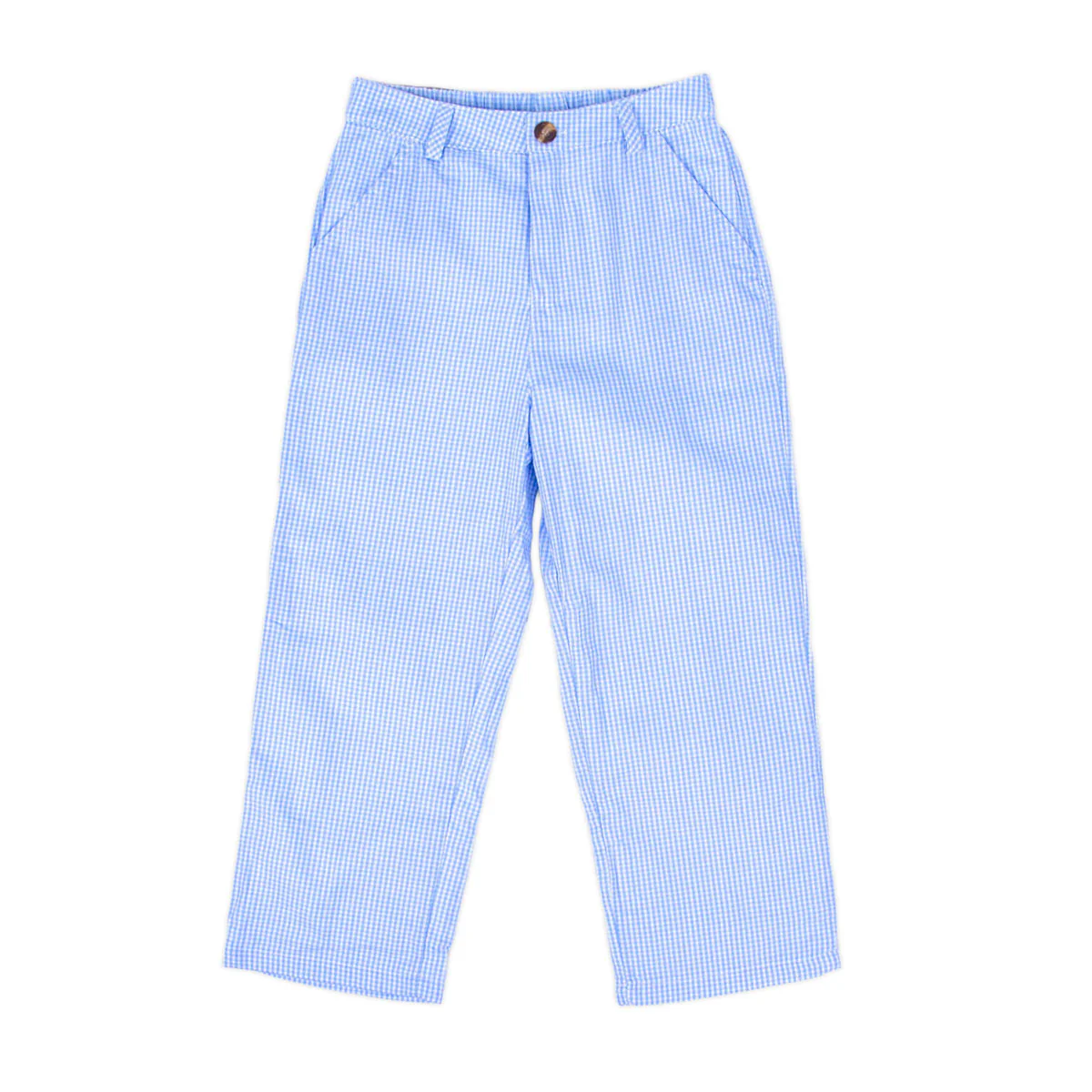 Light Blue Gingham Standard Pants
