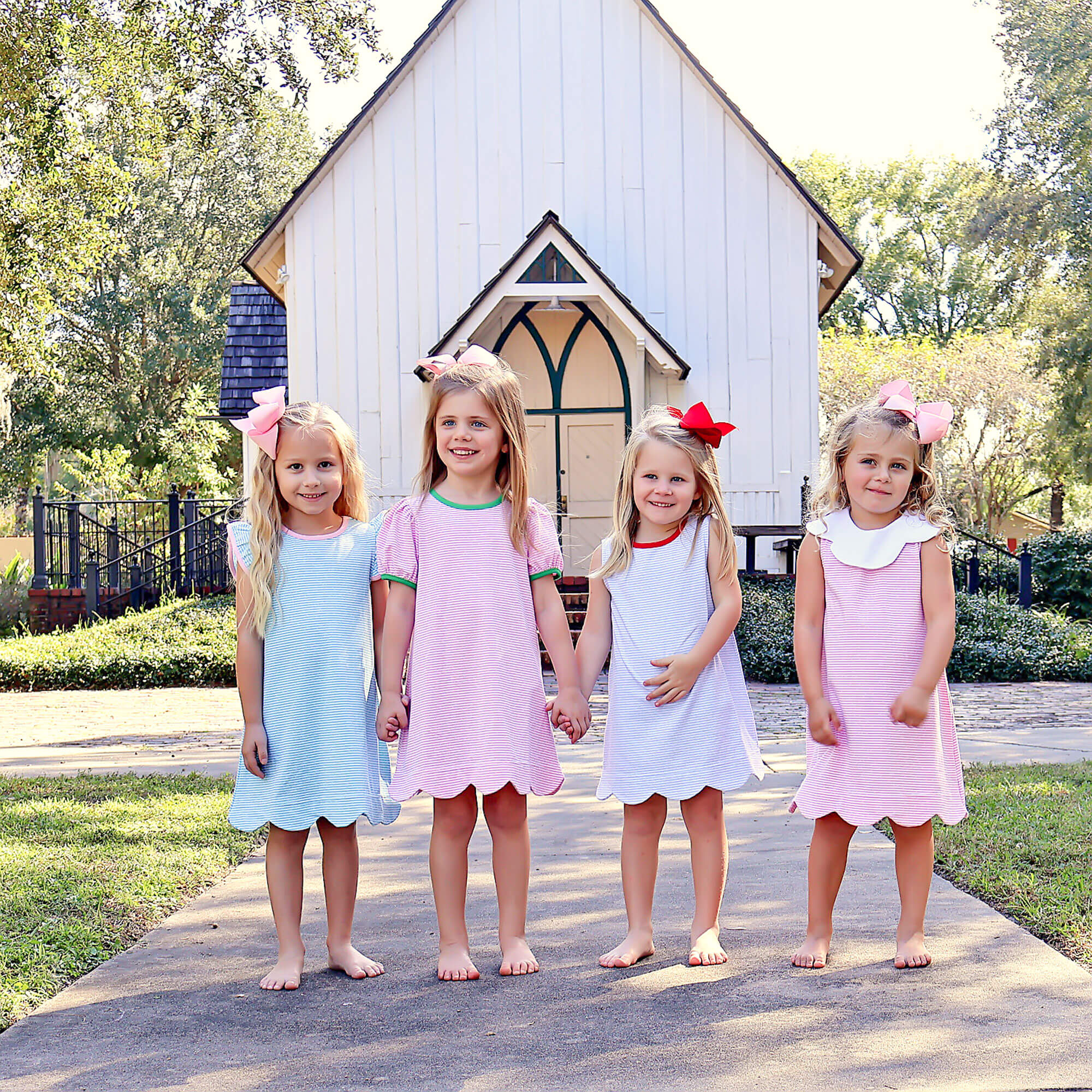 Light Blue Stripe Liv Dress - Image 5