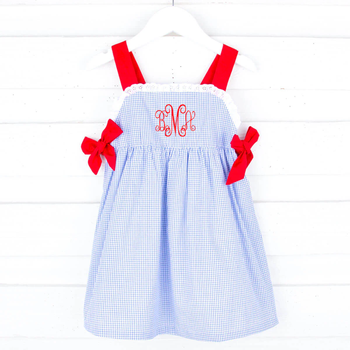 Royal Gingham Lydia Dress - Image 2