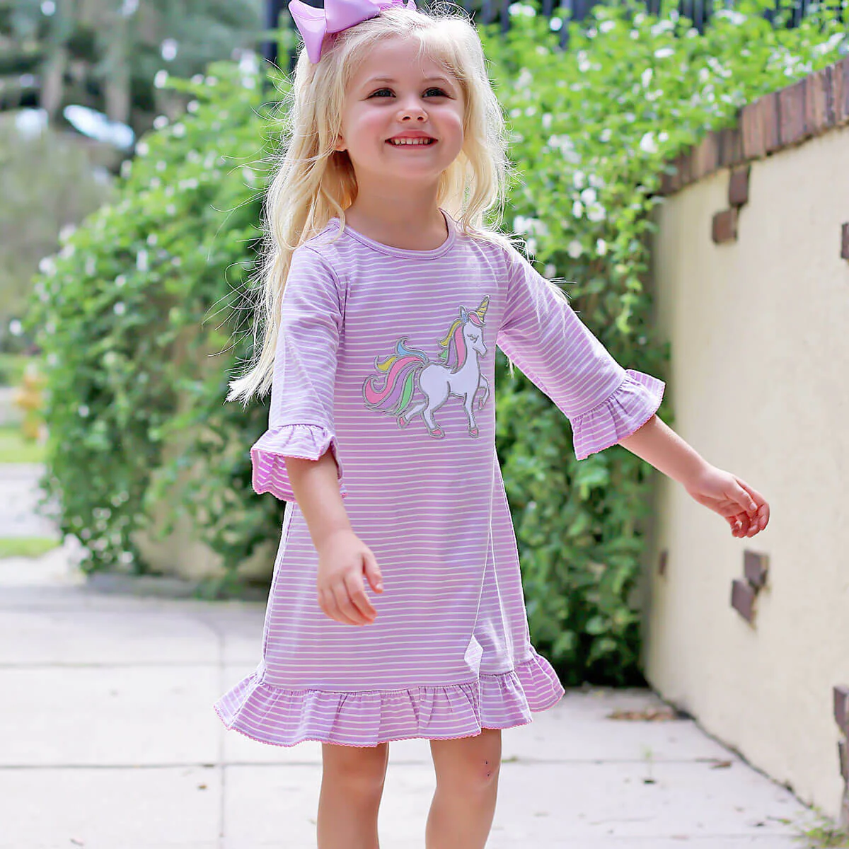 Magical Unicorn Ruffle Milly Dress