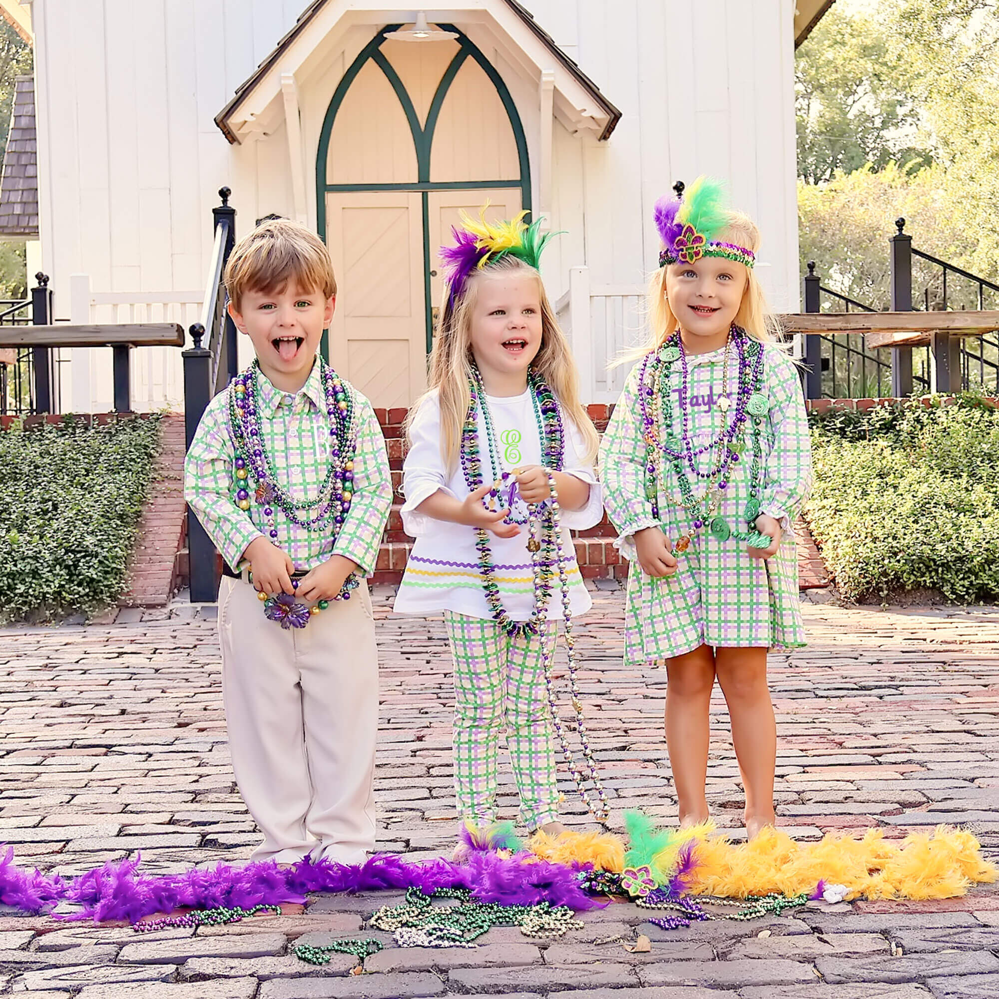 Mardi Gras Plaid Polo - Image 4