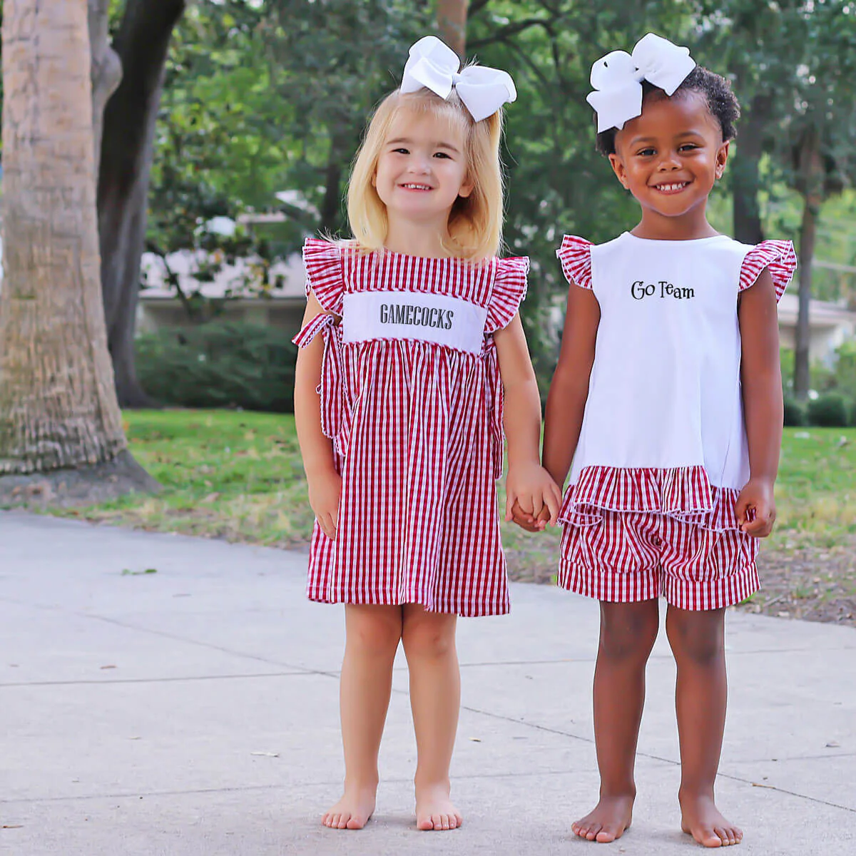 Maroon Gingham Tie Back Short Set - Image 7