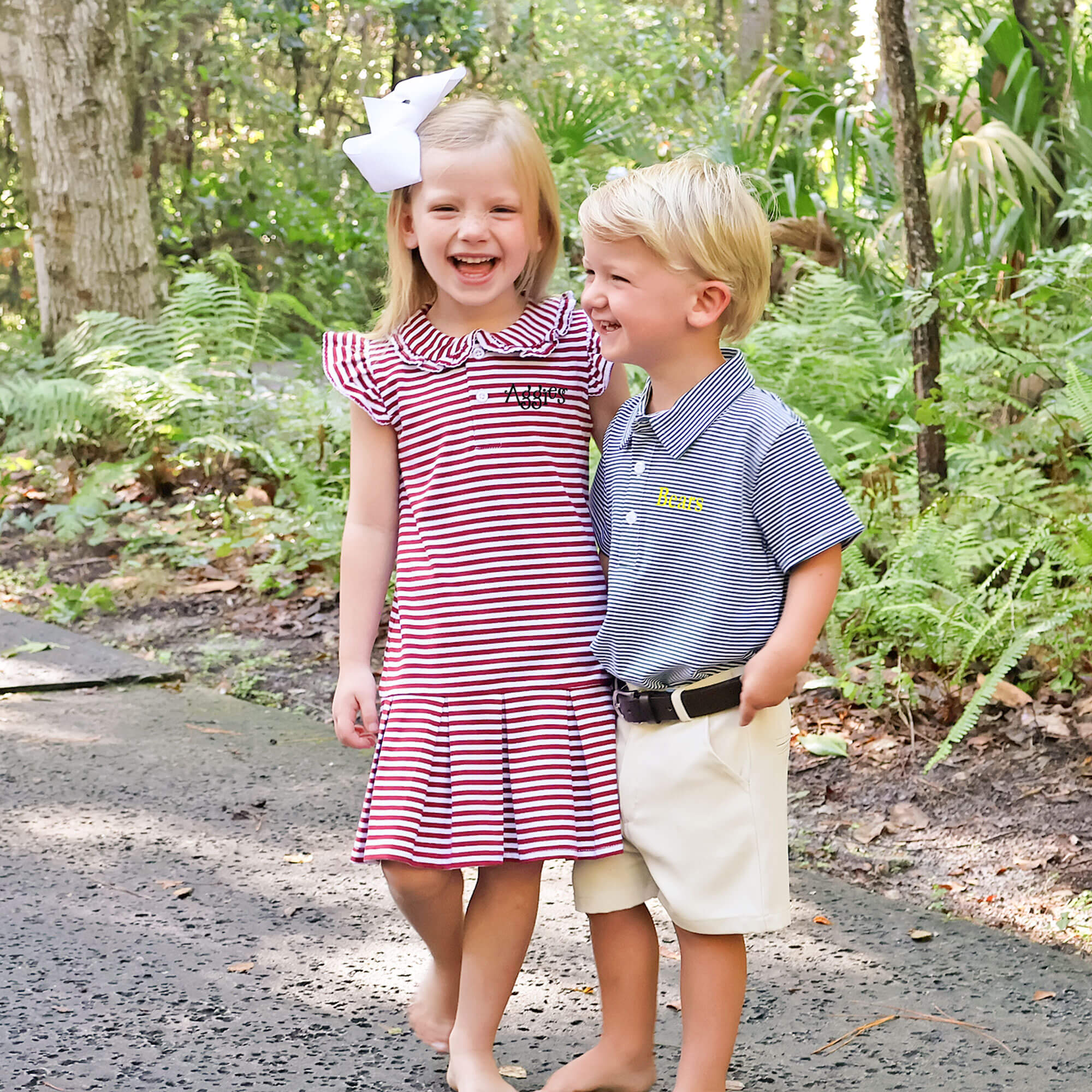 Maroon Stripe Ruth Dress - Image 3