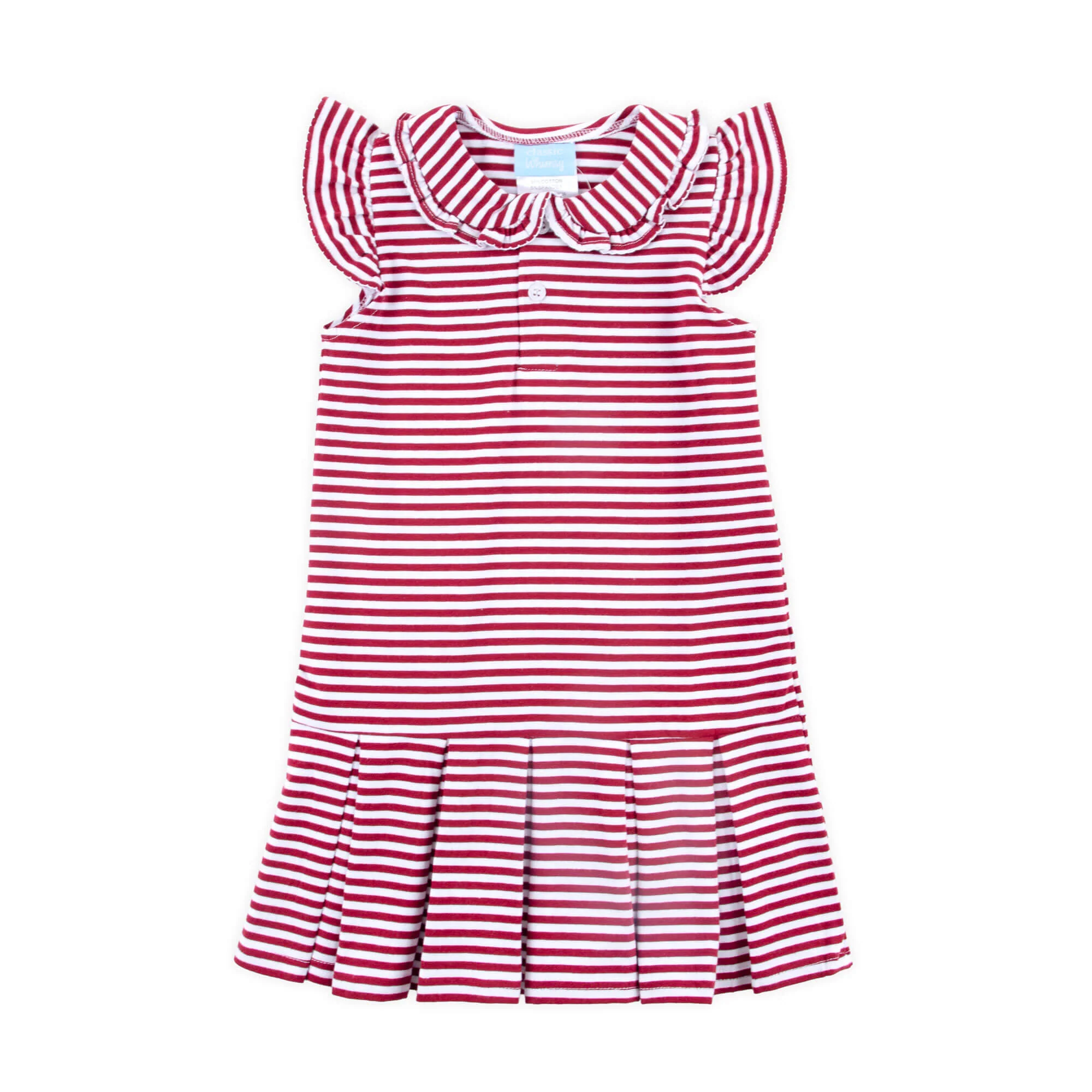 Maroon Stripe Ruth Dress - Image 4