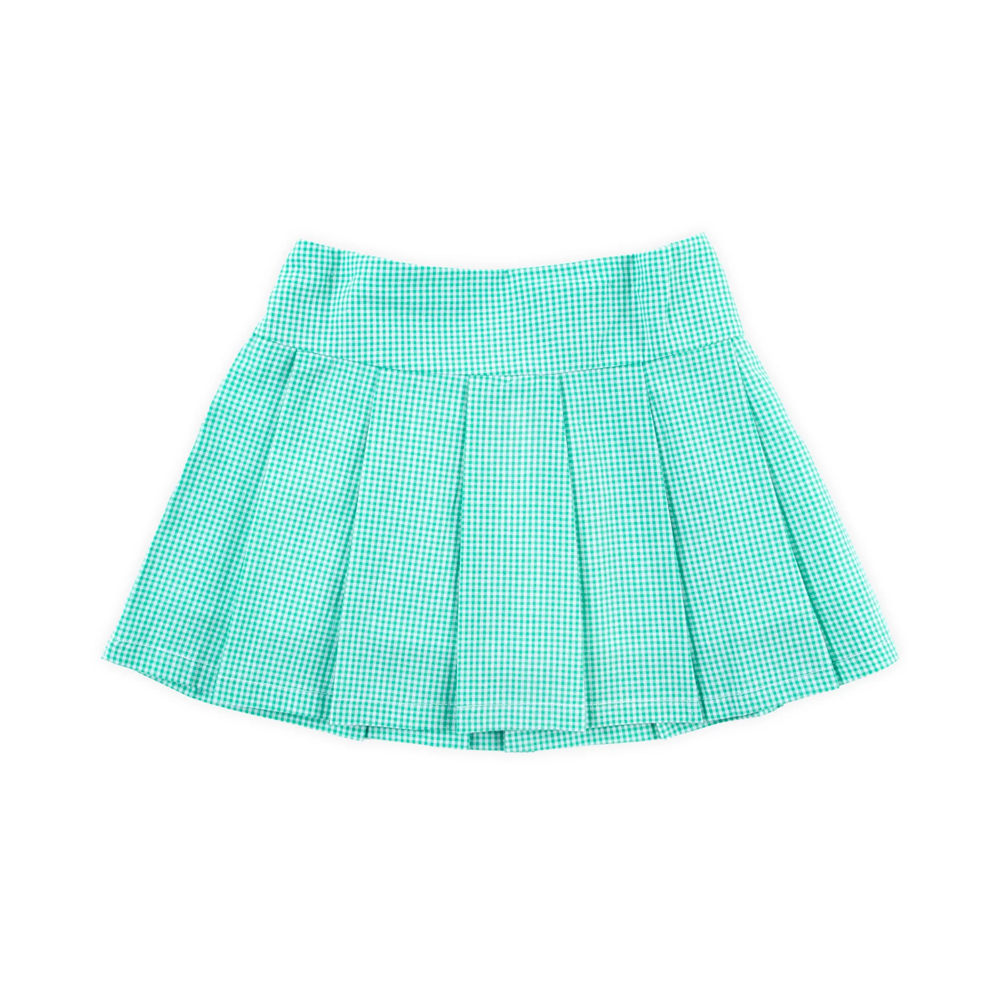 Mint Green Pleated Skirt