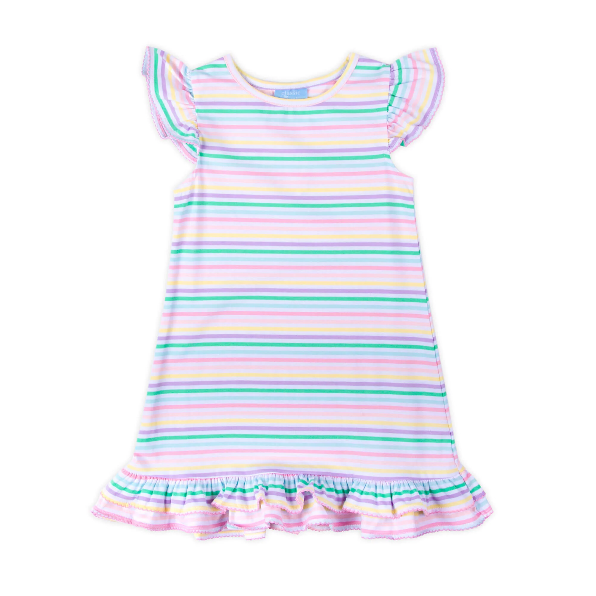 Pastel Pink Stripe Milly Dress - Image 4