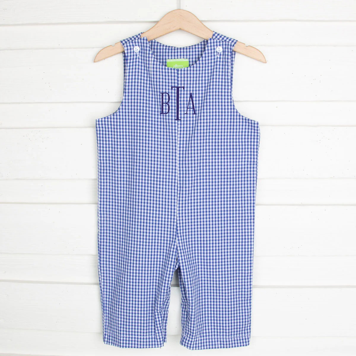 Nautical Blue Gingham Longall