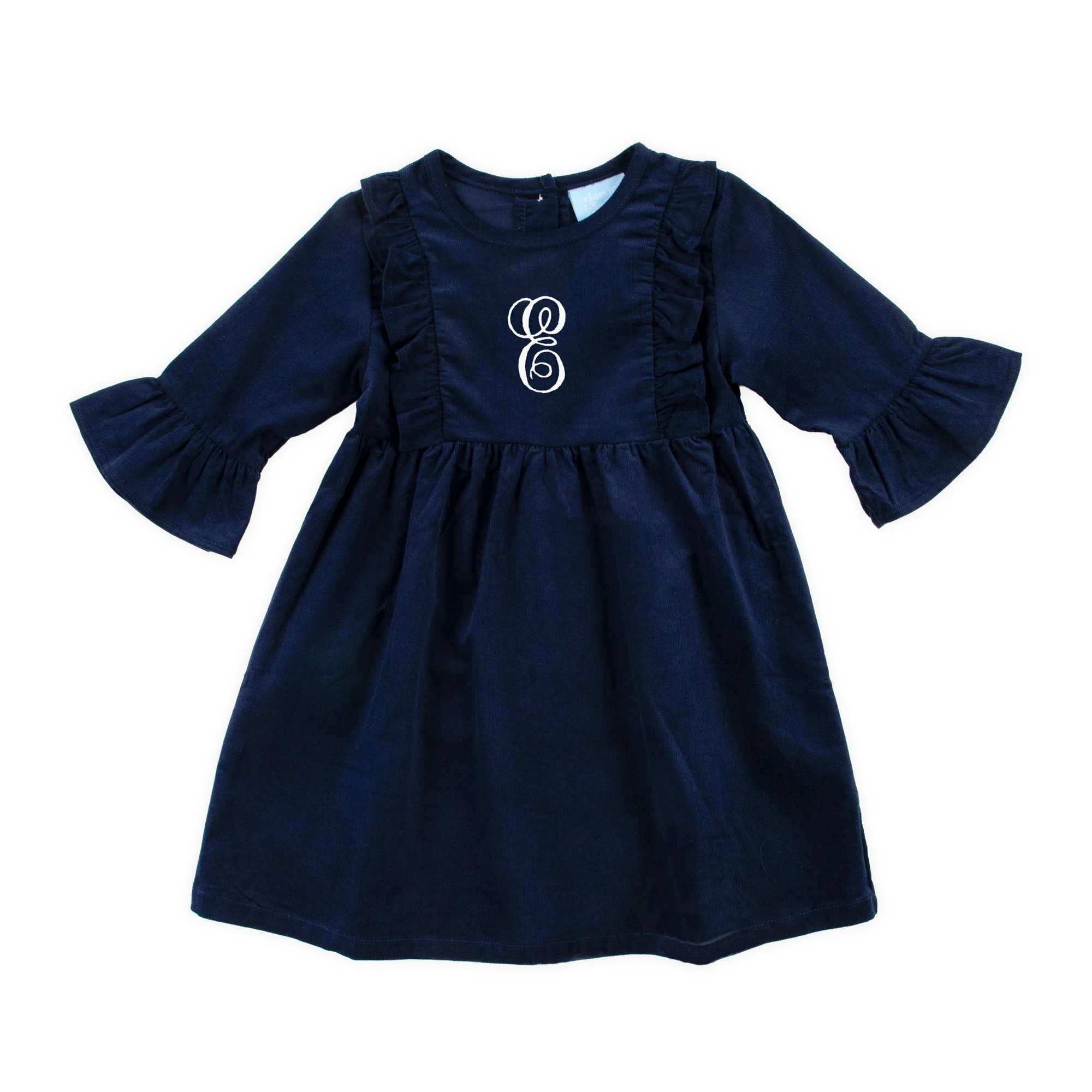 Navy Corduroy Olivia Dress