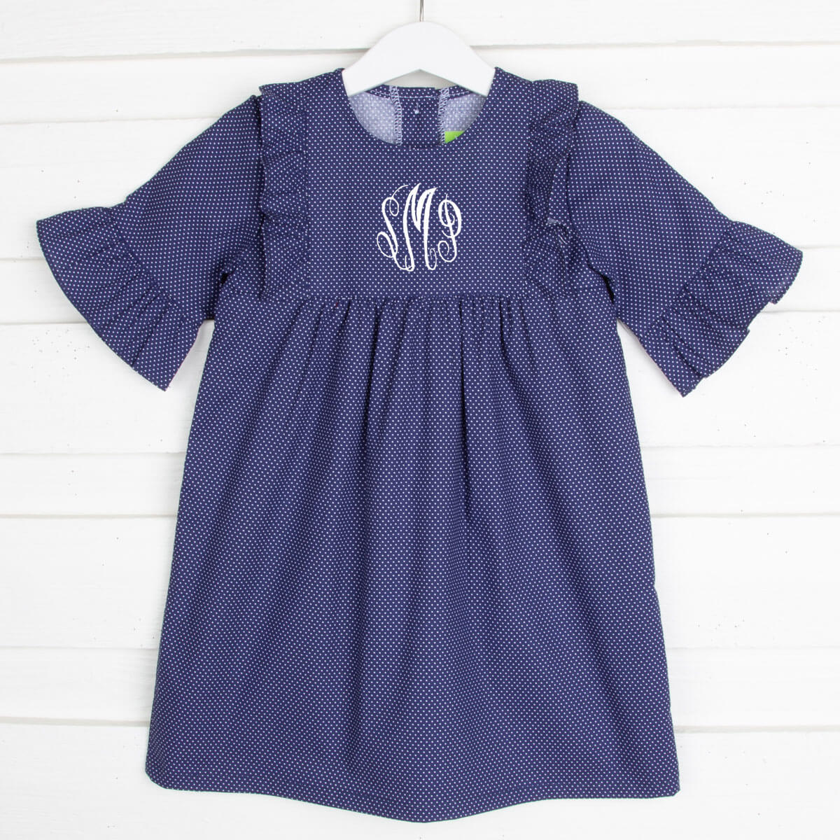 Navy Polka Dot Olivia Dress