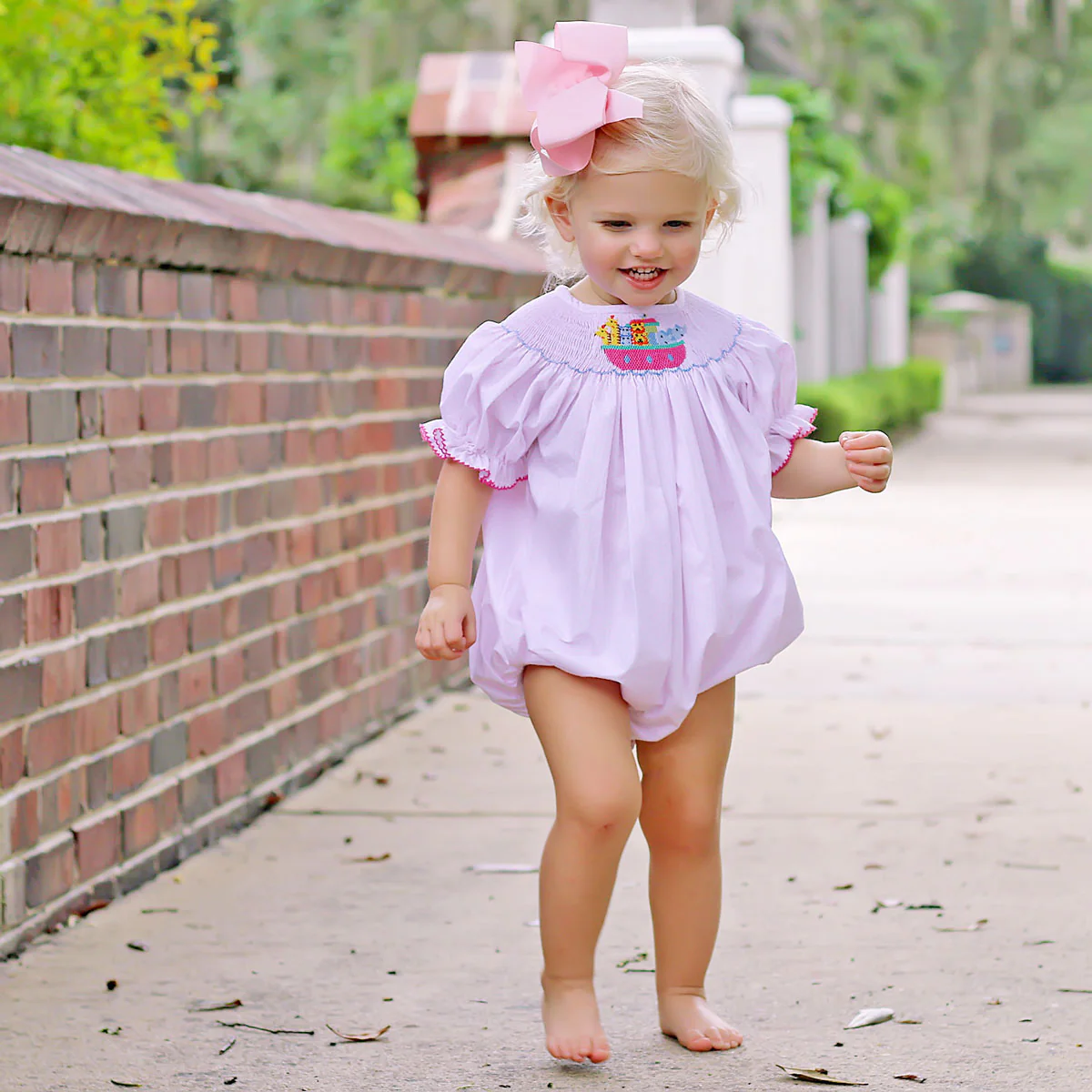 Noah's Ark Smocked Bubble