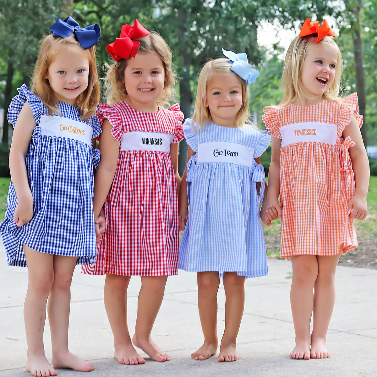Orange Gingham Avery Dress - Image 5