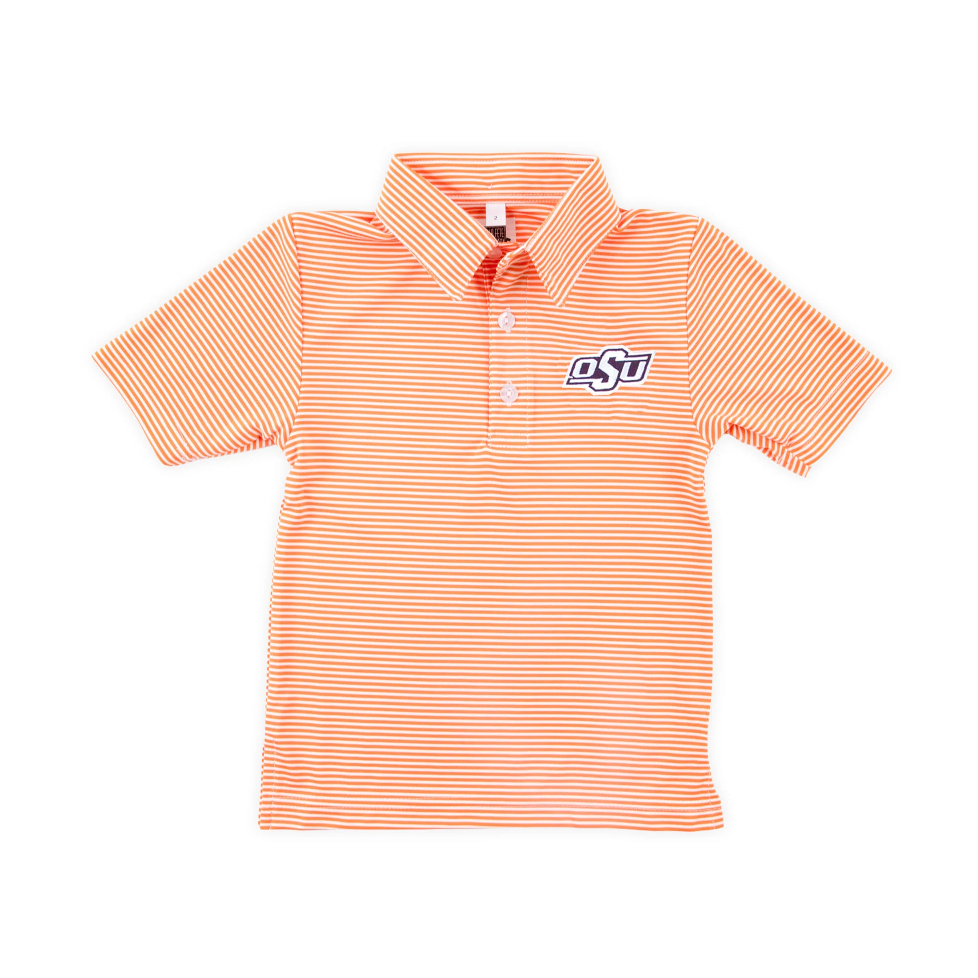 Oklahoma State Embroidered Orange Performance Polo - Image 2