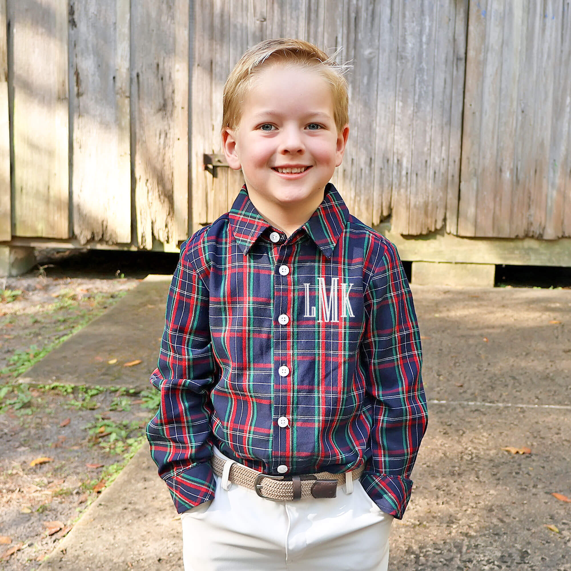Oxford Plaid Button Down Shirt