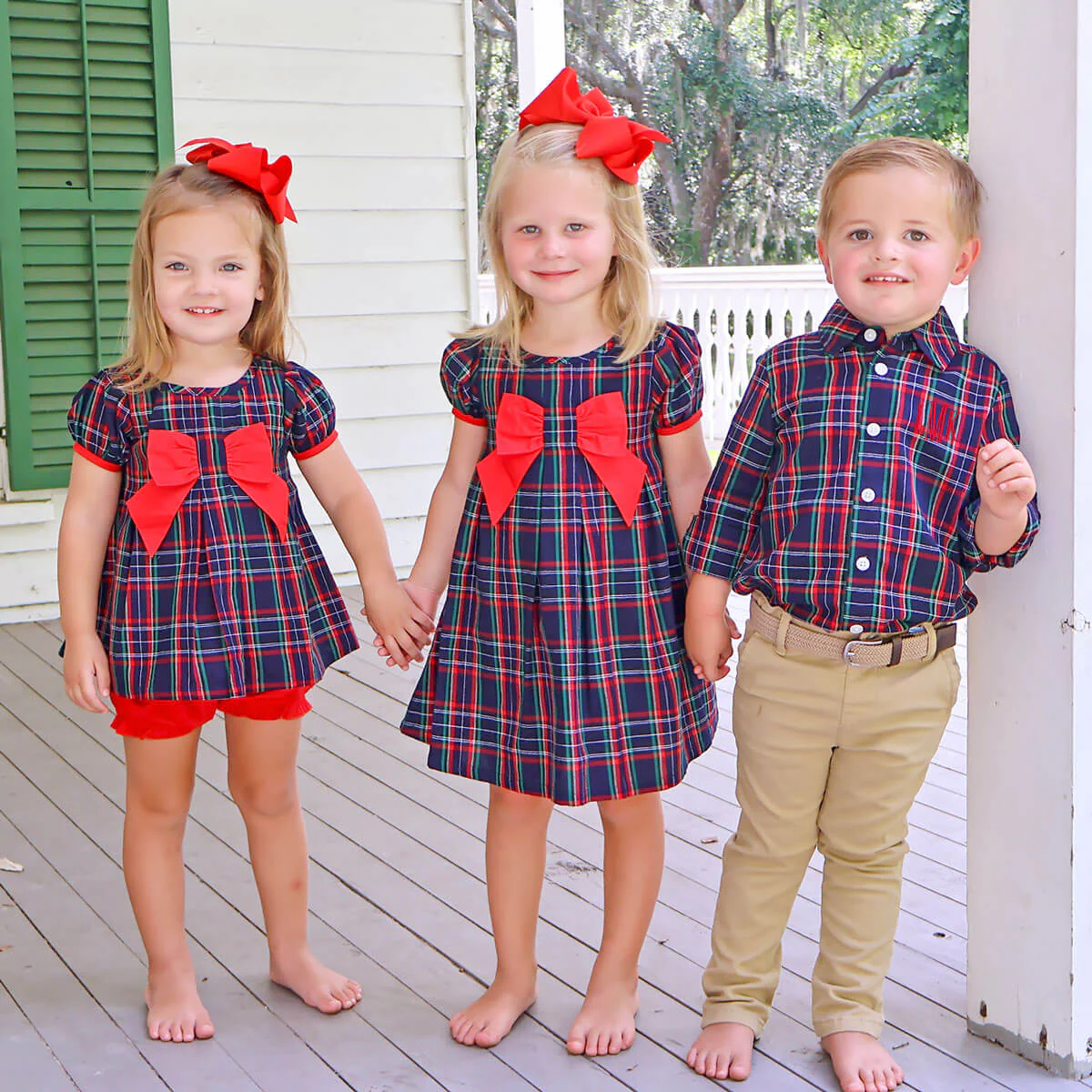 Oxford Plaid Isabella Bloomer Set - Image 4