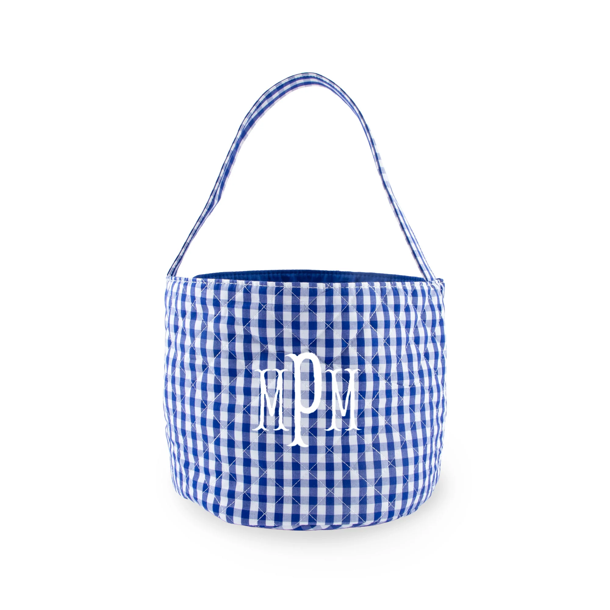 Gingham Quilted Easter Basket - Image 4