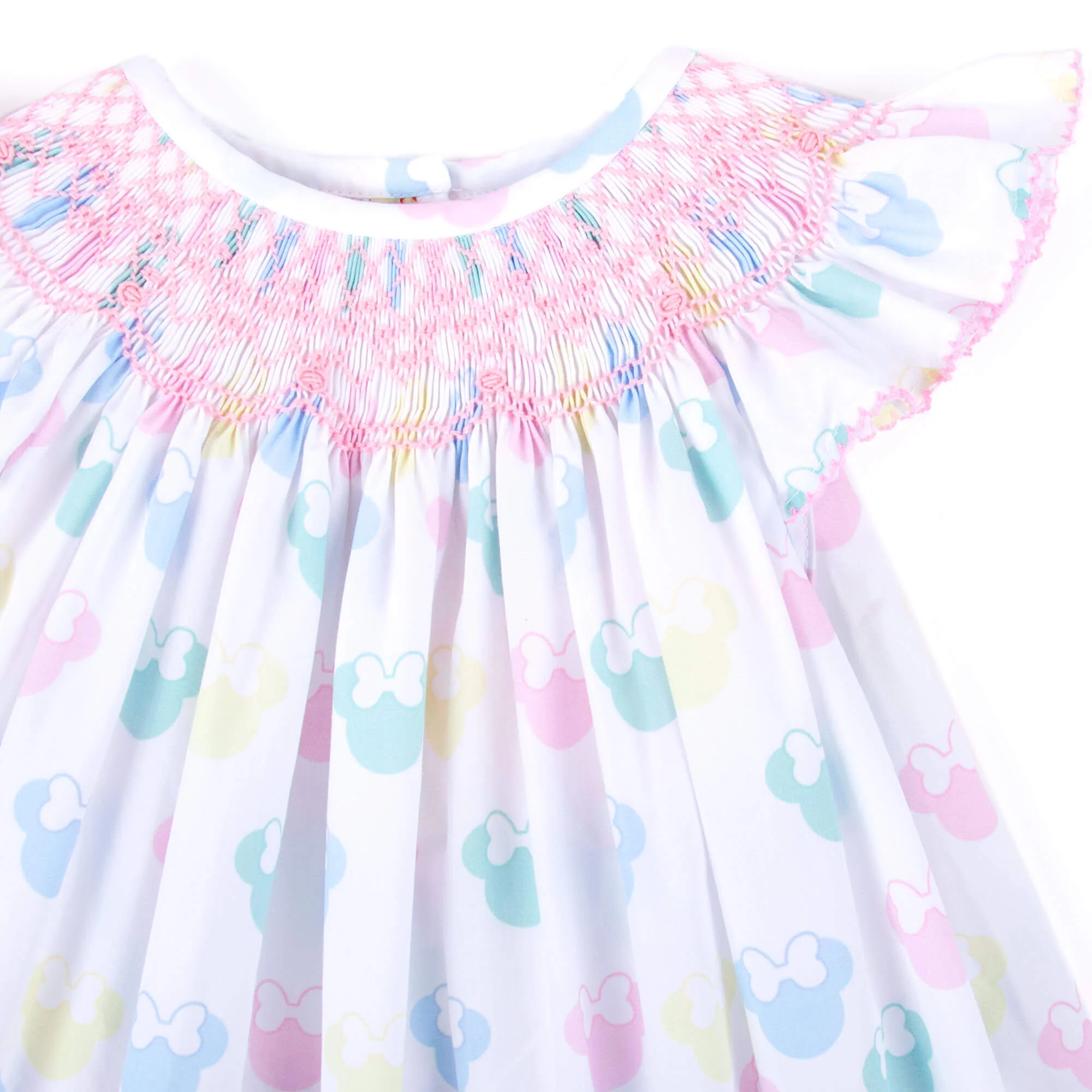 Pastel Mouse Ears Smocked Bloomer Set - Image 5