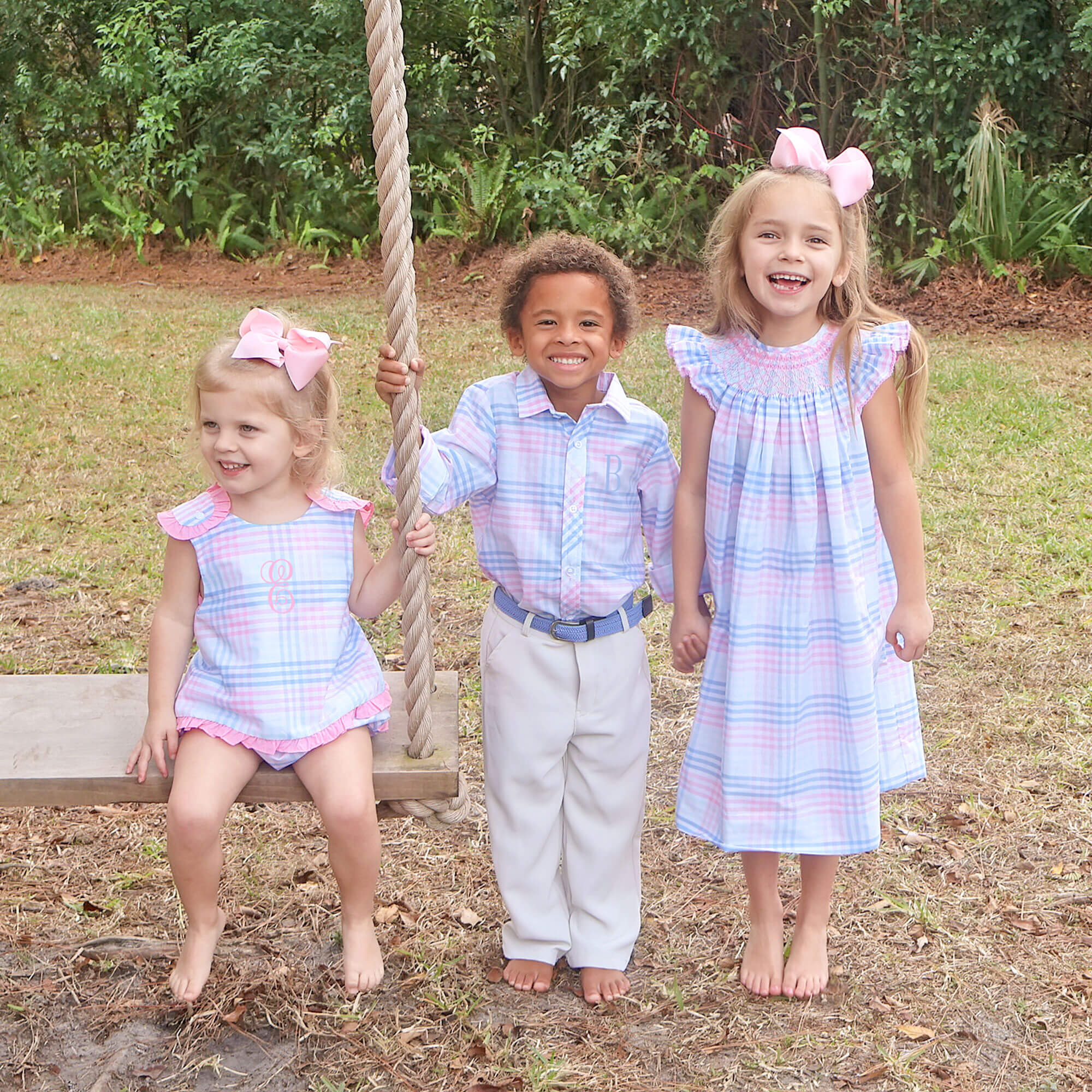 Pastel Plaid Button Down Shirt - Image 3