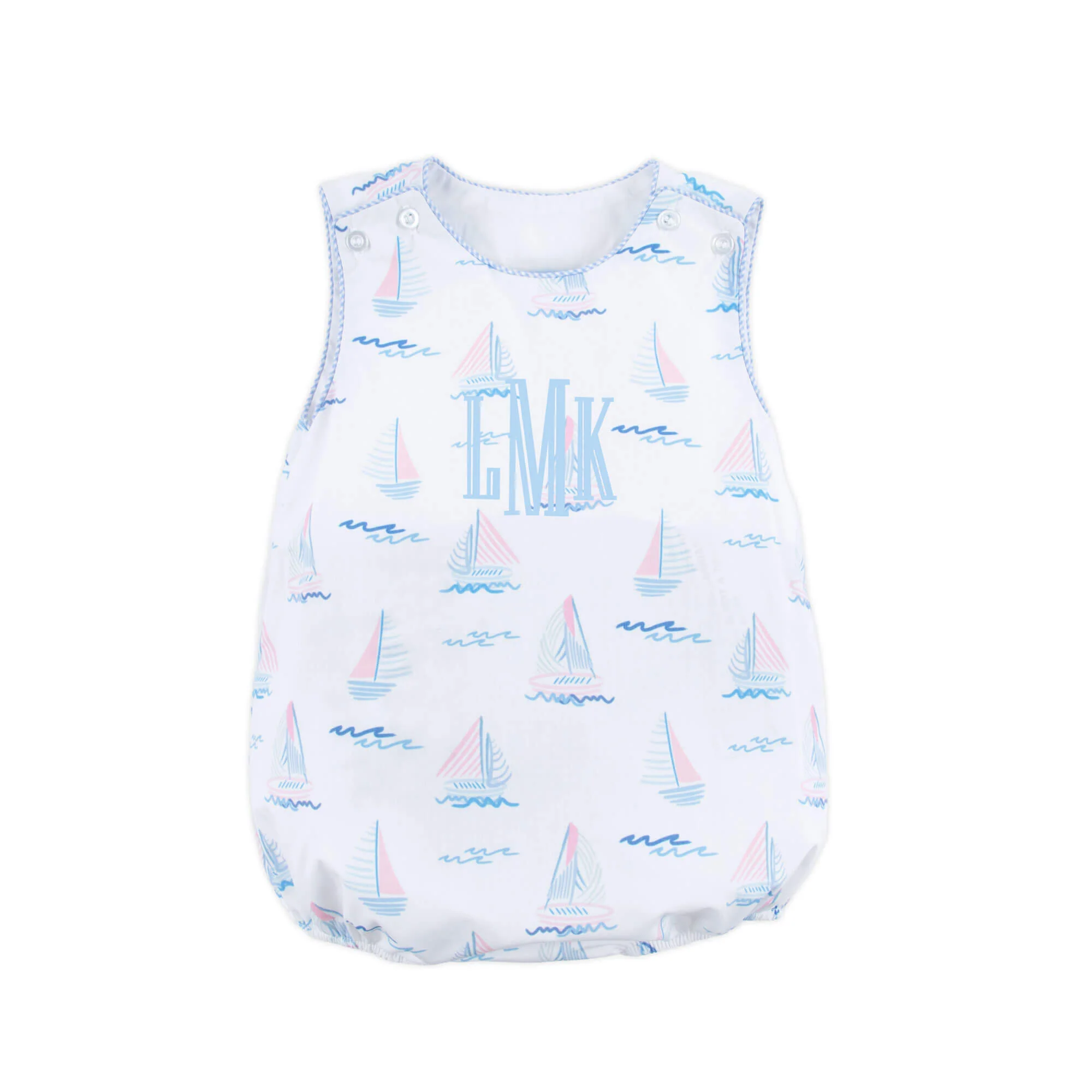 Pastel Sailboat Blue Sun Bubble