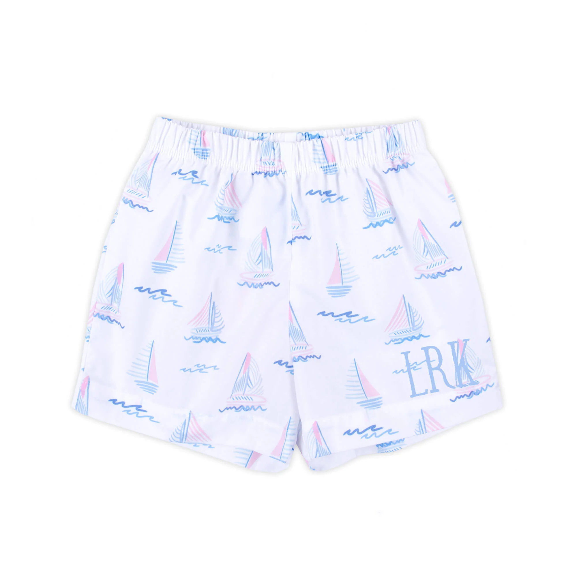 Pastel Sailboat Blue Shorts