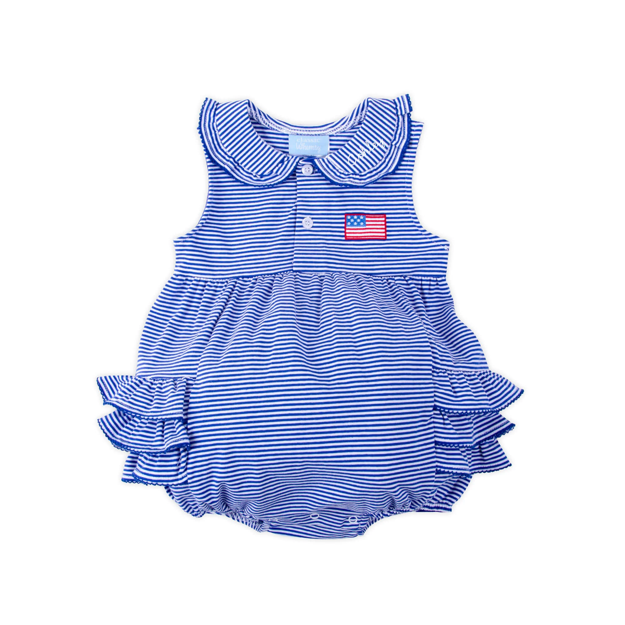 Patriotic Spirit Blue Stripe Ruth Bubble