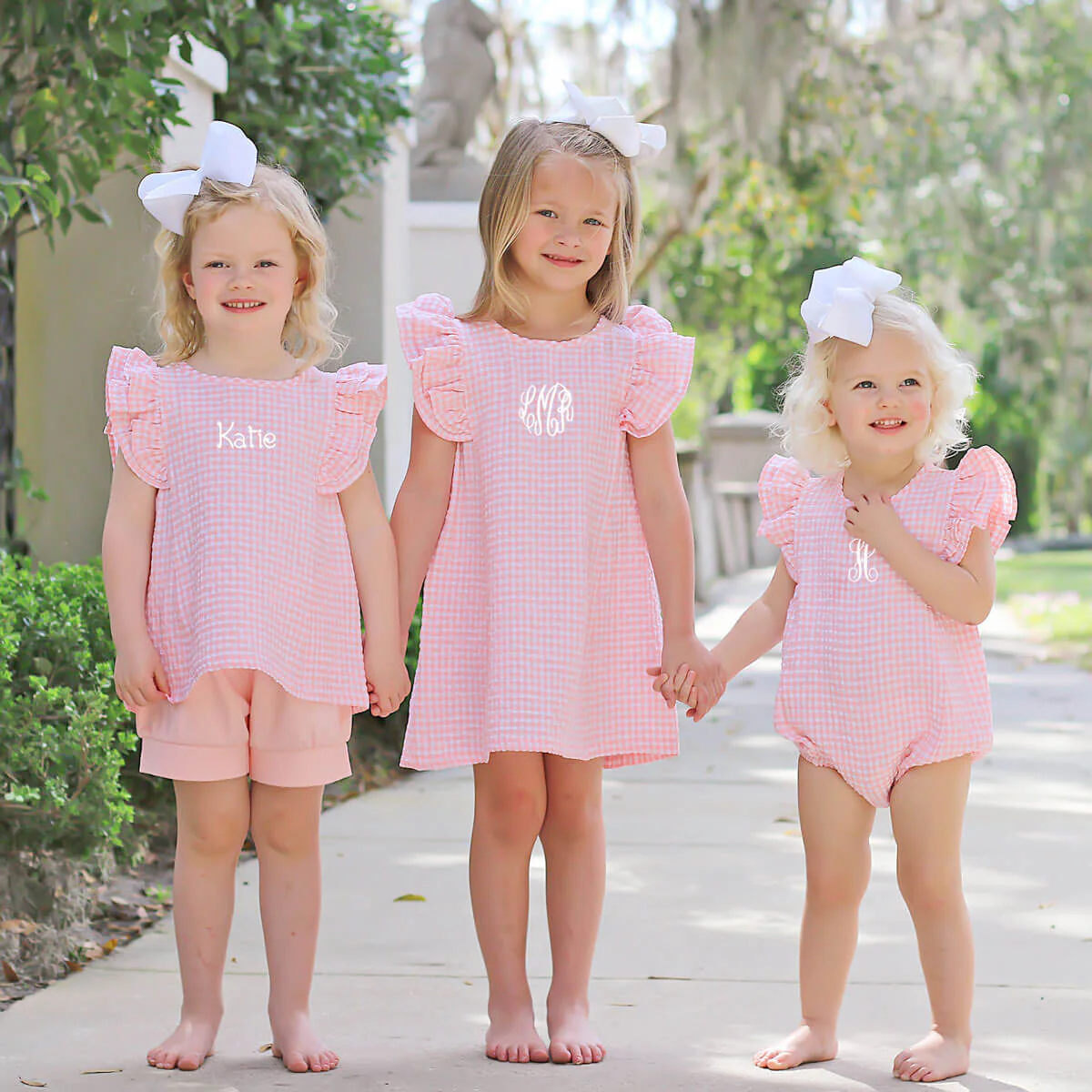 Peach Gingham Waterfall Bubble - Image 5
