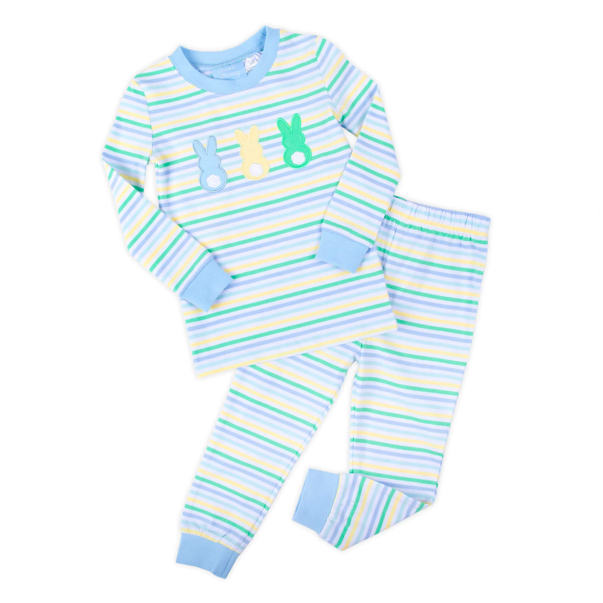 Peeps Pastel Blue Stripe Pajamas - Image 4