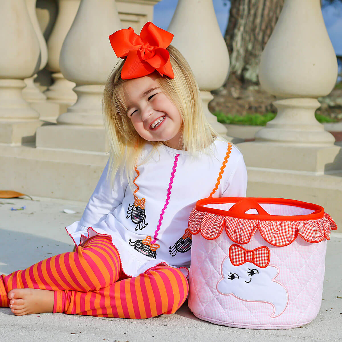 Itsy Bitsy Spider Stripe Milly Legging Set - Image 3