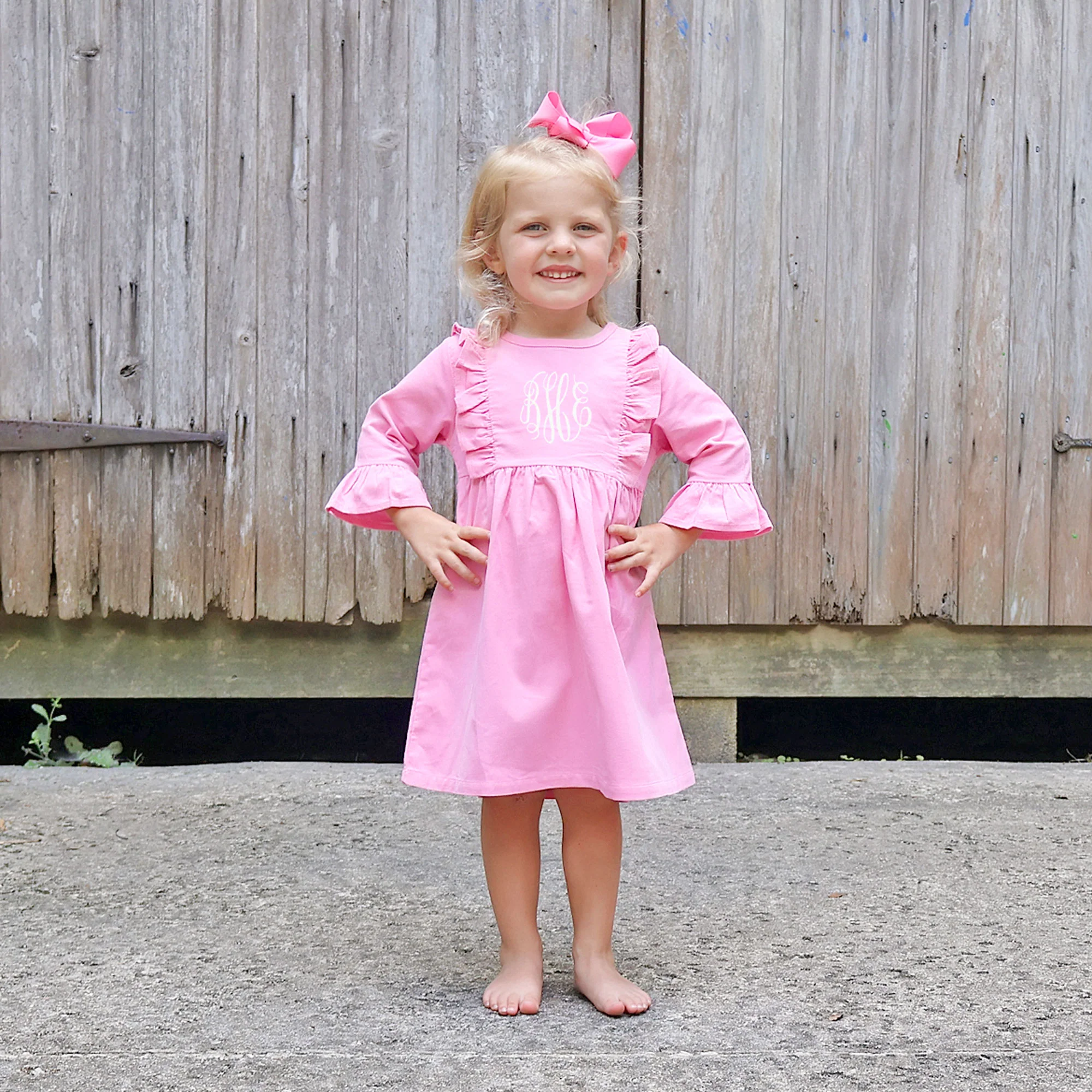Pink Corduroy Olivia Dress