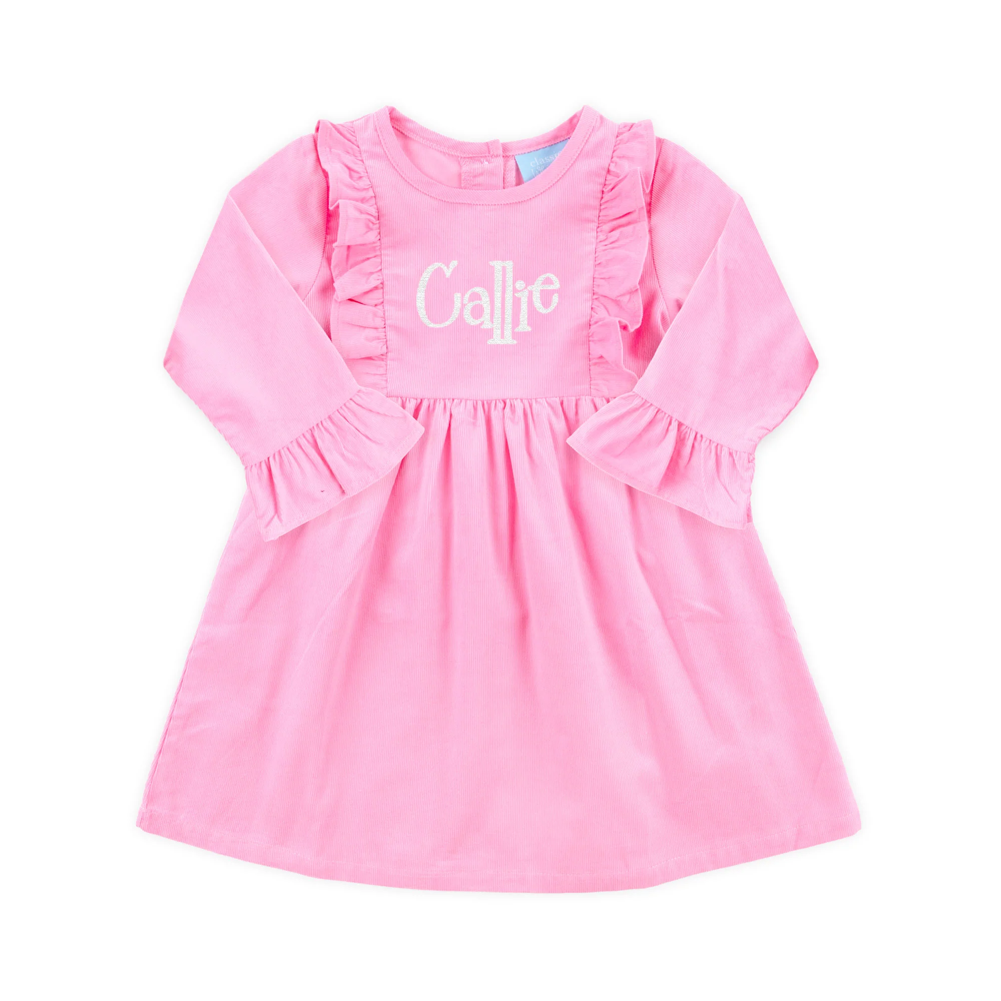 Pink Corduroy Olivia Dress - Image 2