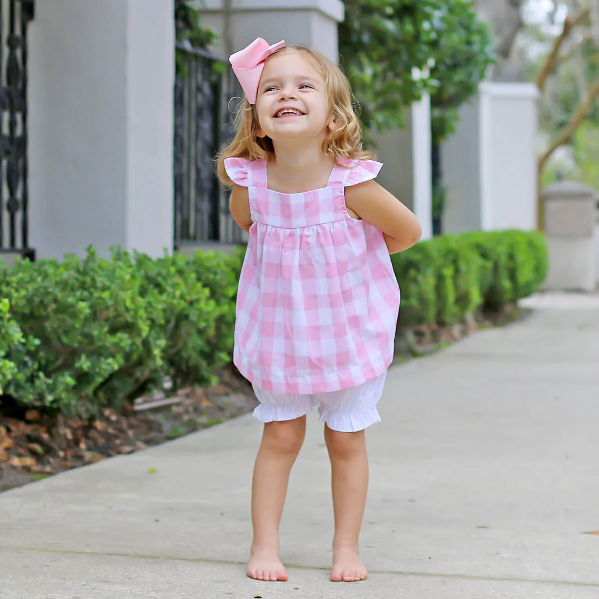 Pink Check Amy Bloomer Set